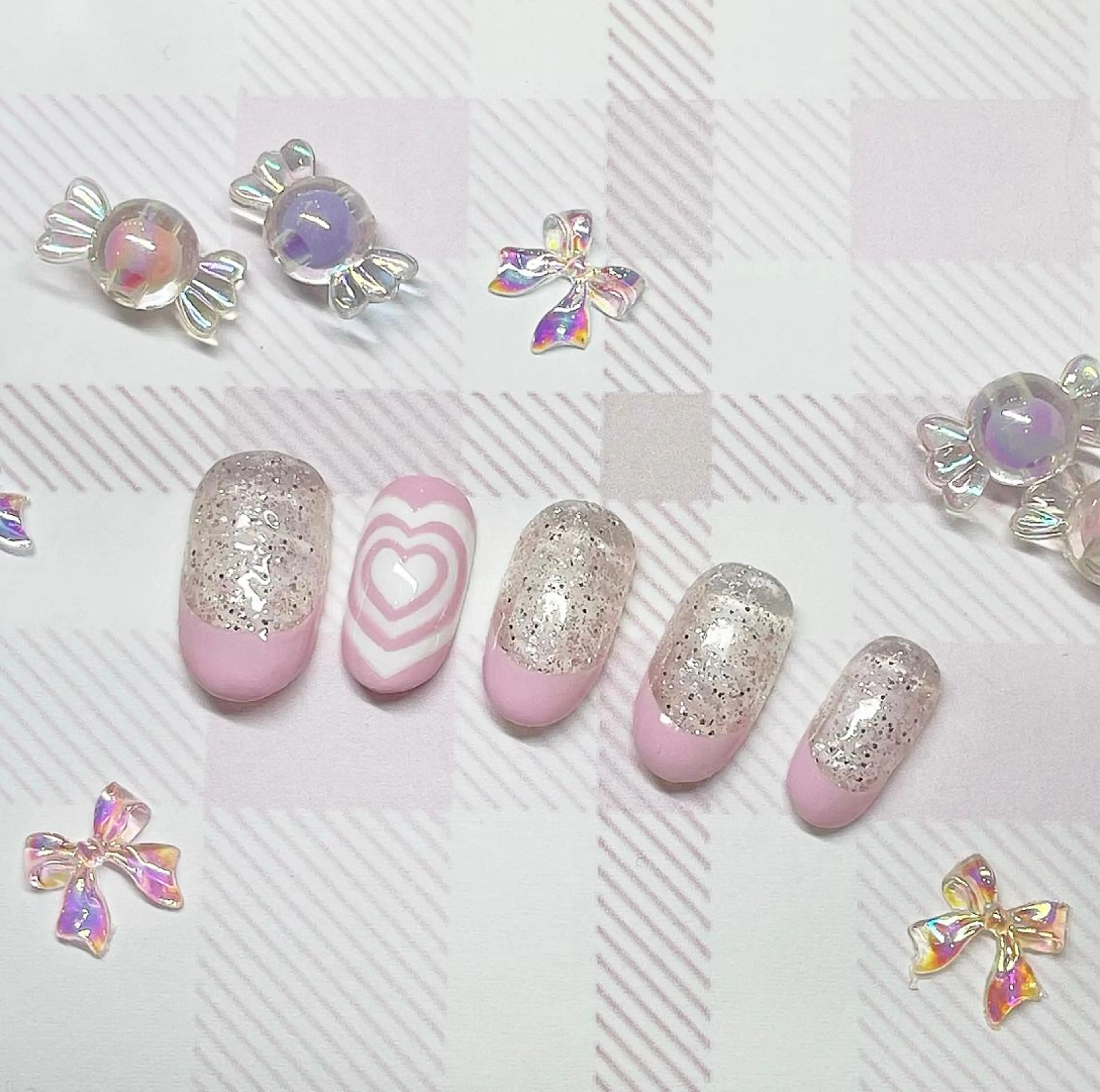 ネイル フレンチネイル ピンク 🫧Bianca 北浦和🫧野原のネイルデザイン