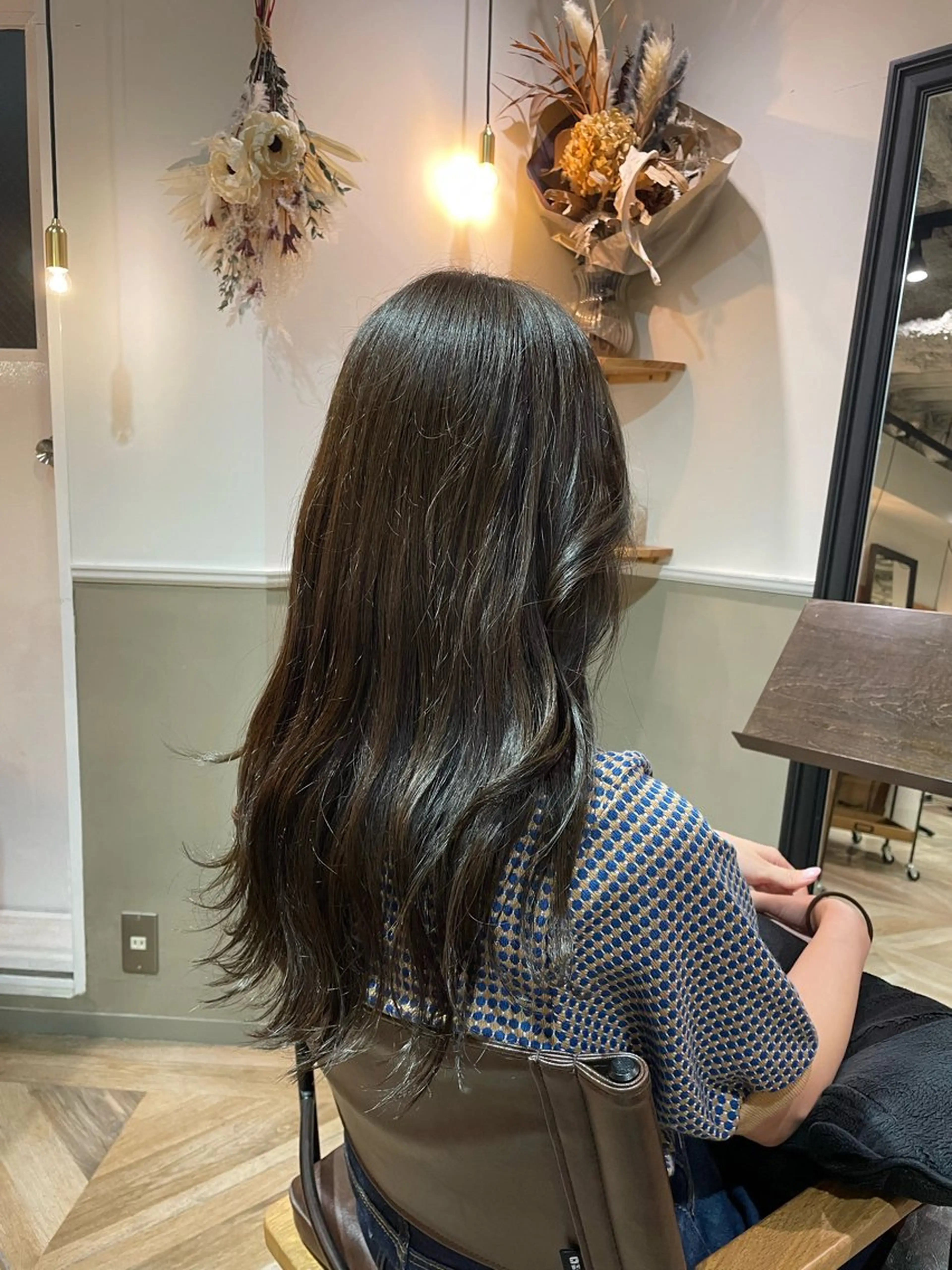 セミロング カラー グレージュ 顔周りカット 🌐メンズカット 🌐Taketoのヘアスタイル