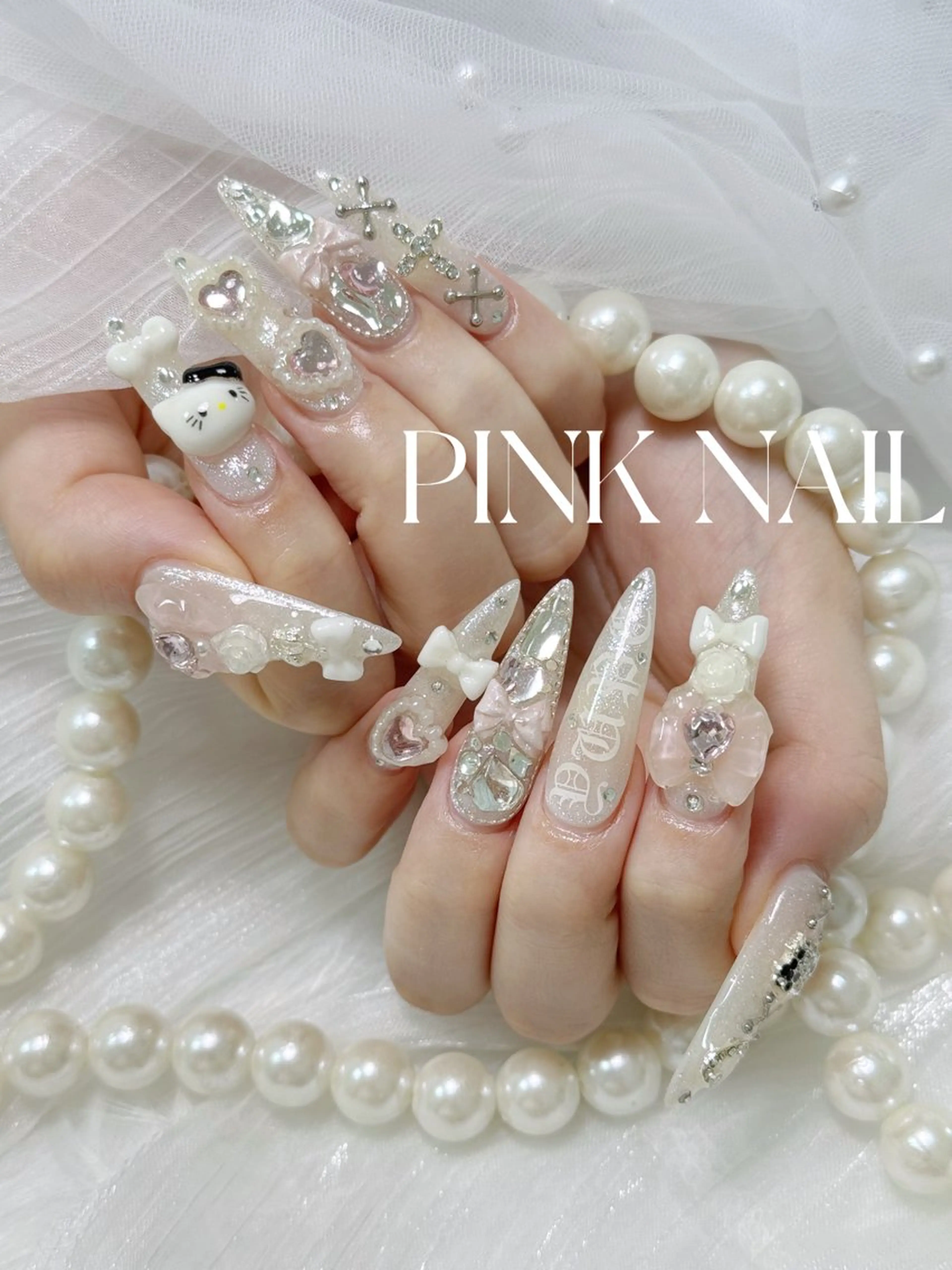 ネイル ハンドネイル pink nailのその他イメージ