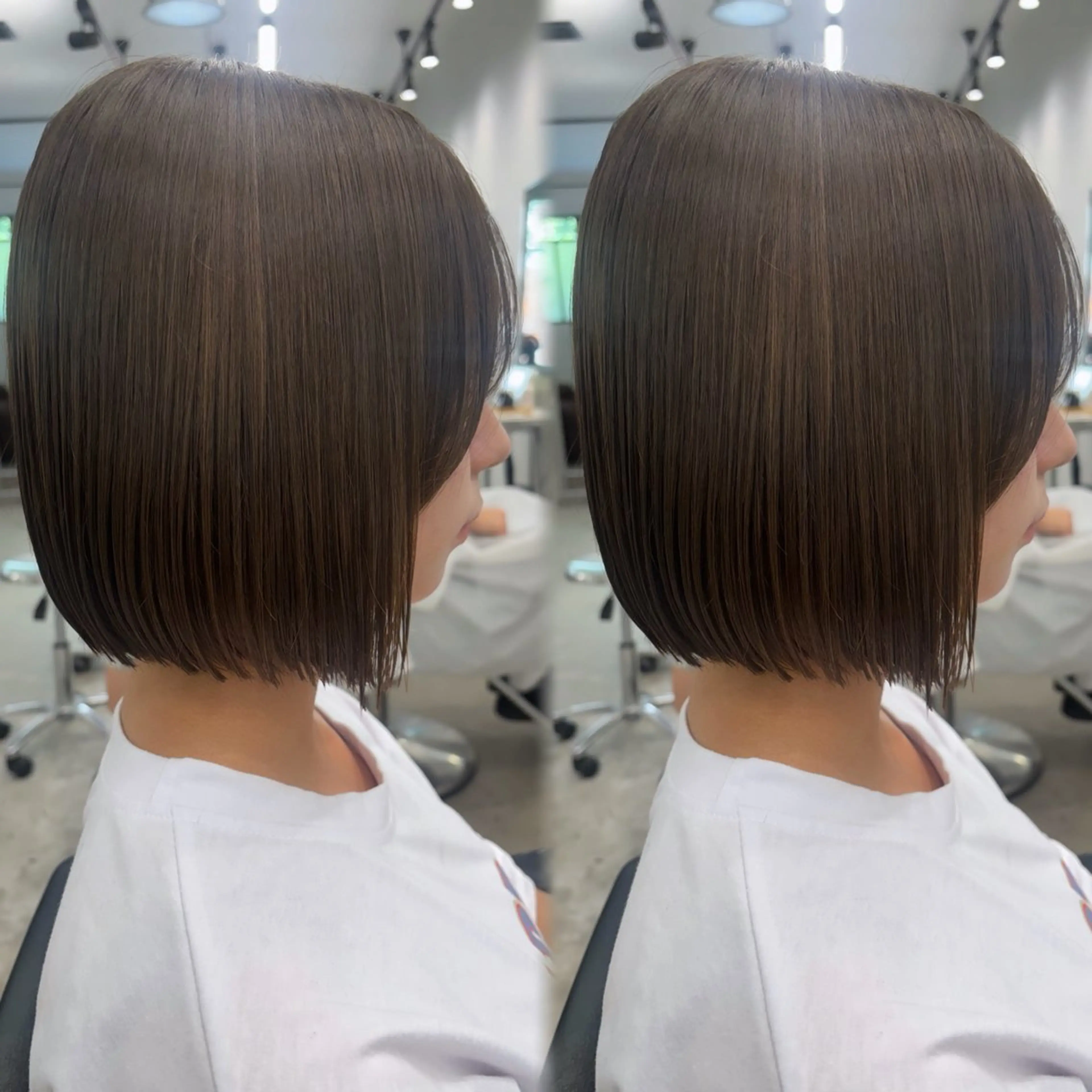 ショート 前下がりボブ ボブ カット 韓国ヘア🇰🇷 HINAのマツエク・マツパデザイン