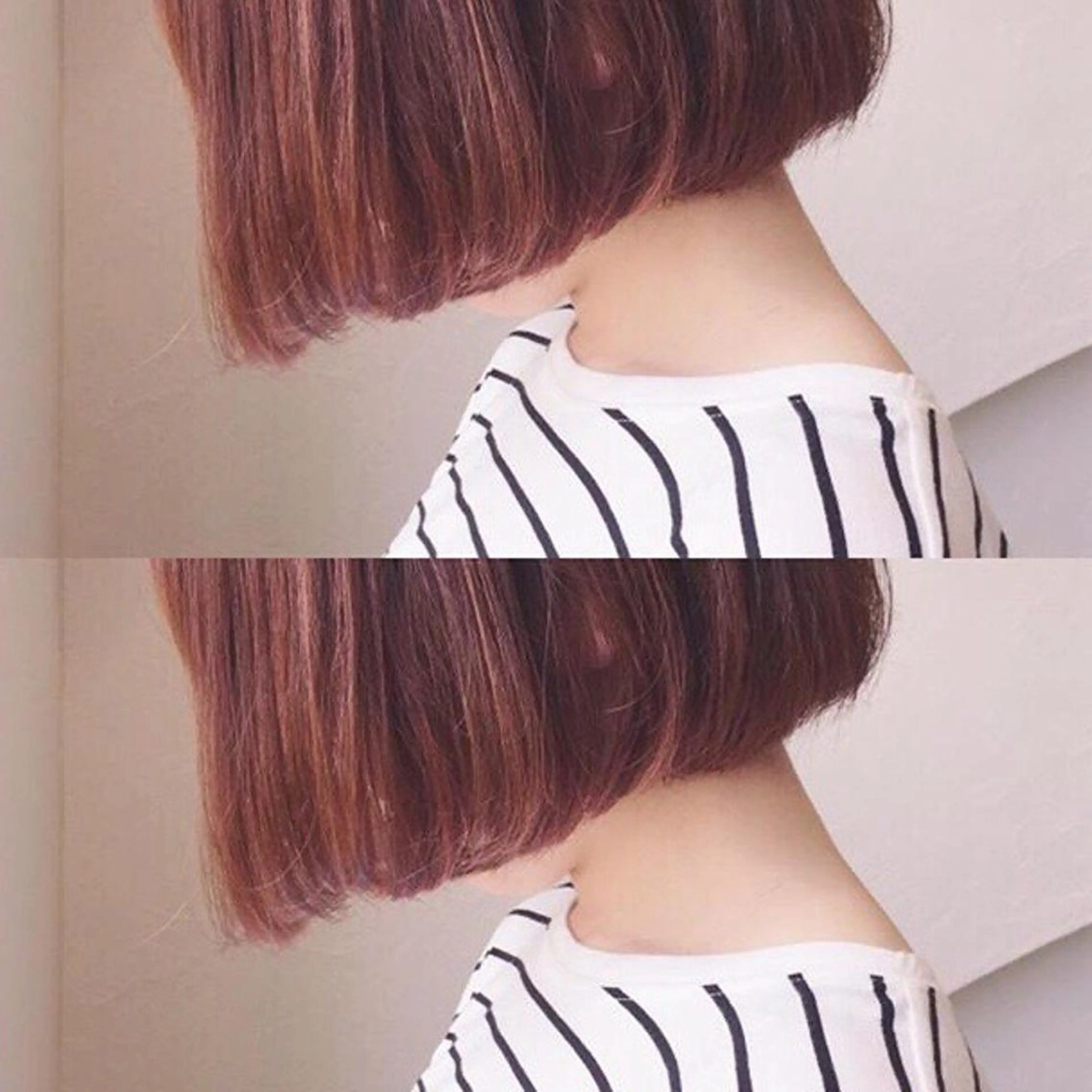 ミディアム カラー RINA🧤 デザインとボブのヘアスタイル