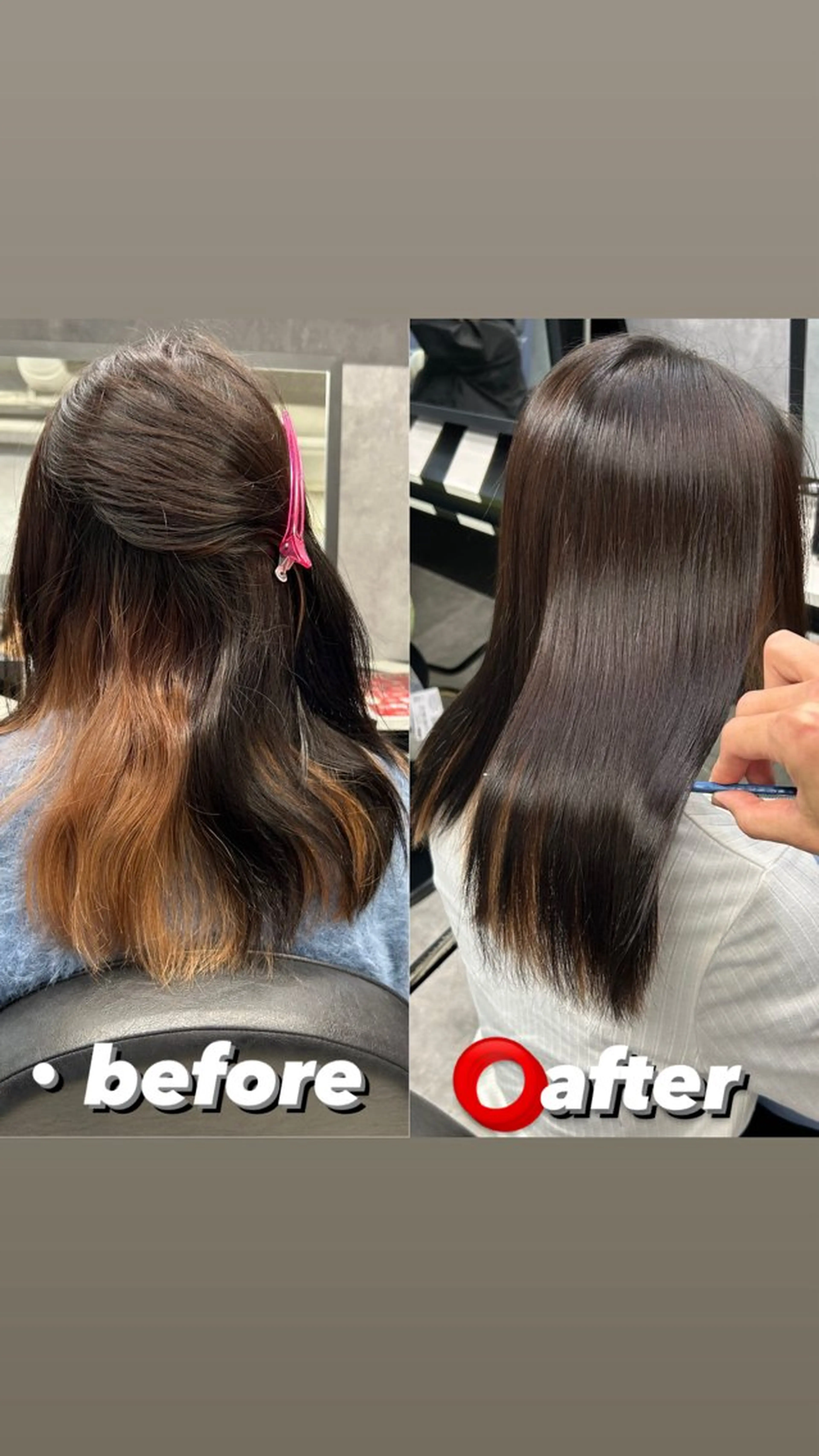 ミディアム 髪質改善 縮毛矯正 トリートメント 酸性ストレート Hui.所属・縮毛矯正・髪質改善 特化 出納 直起のヘアスタイル