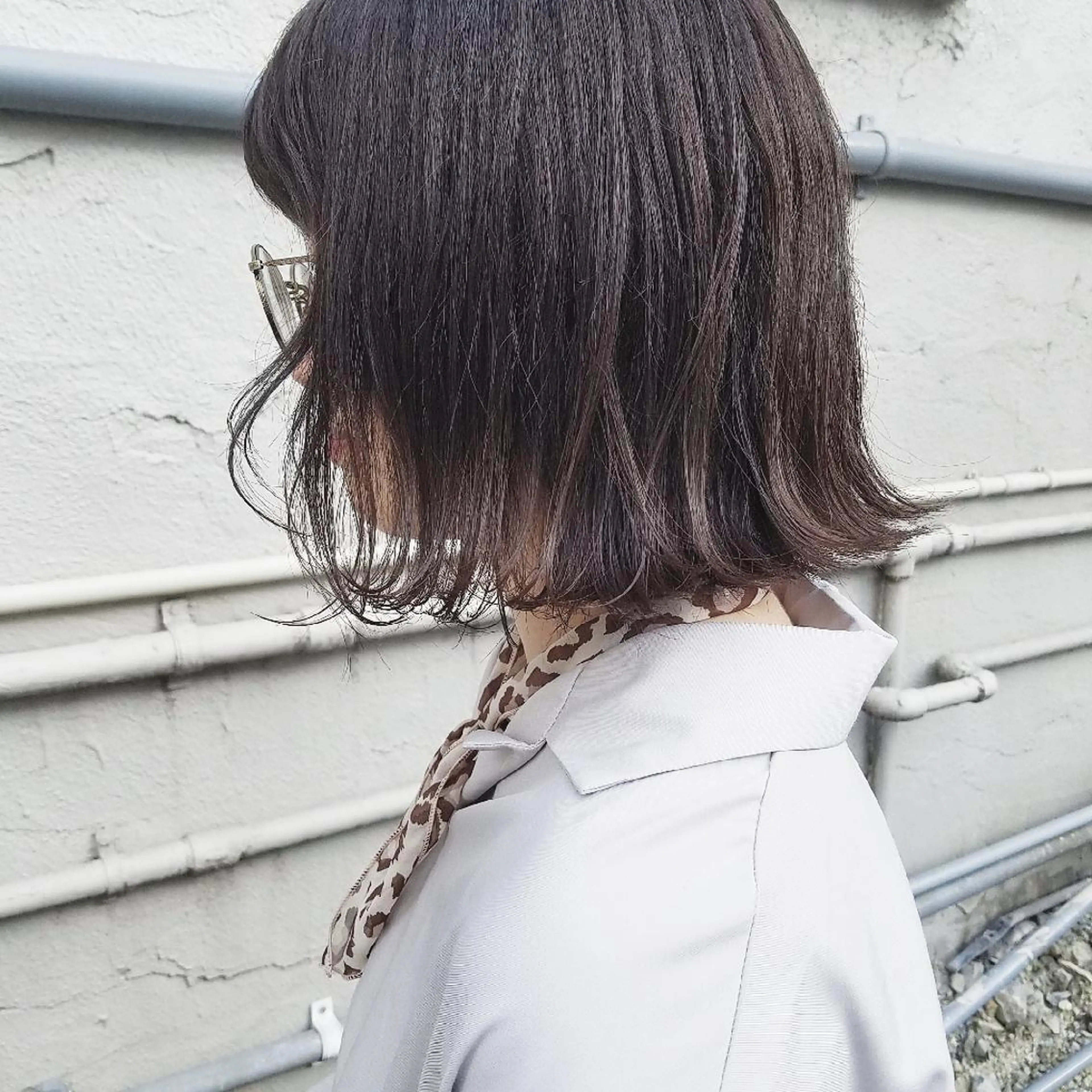 カラー 🙃 透明感カラー/ボブのヘアスタイル