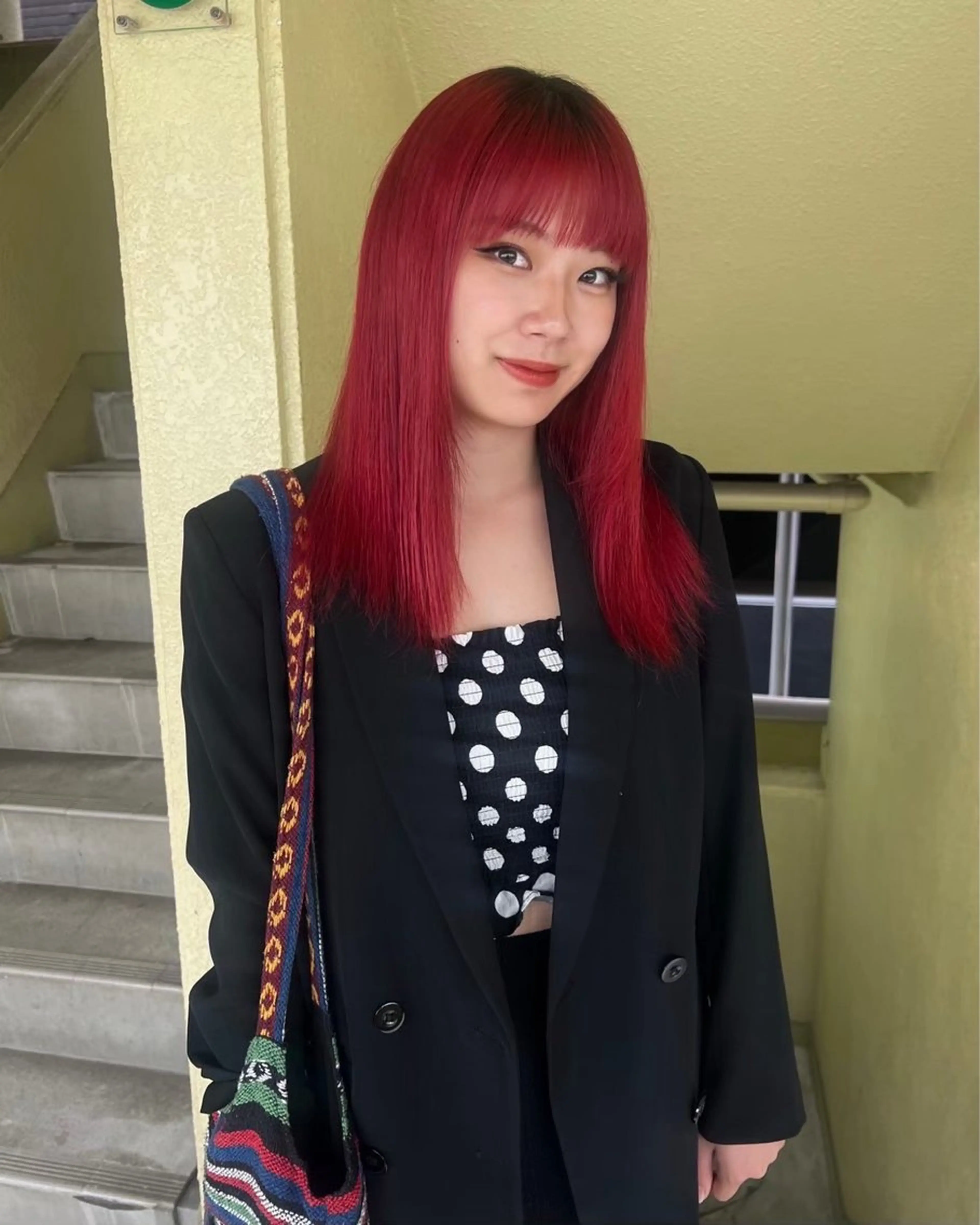 ロング 🍎デザインカラー /カエデ🍎のヘアスタイル