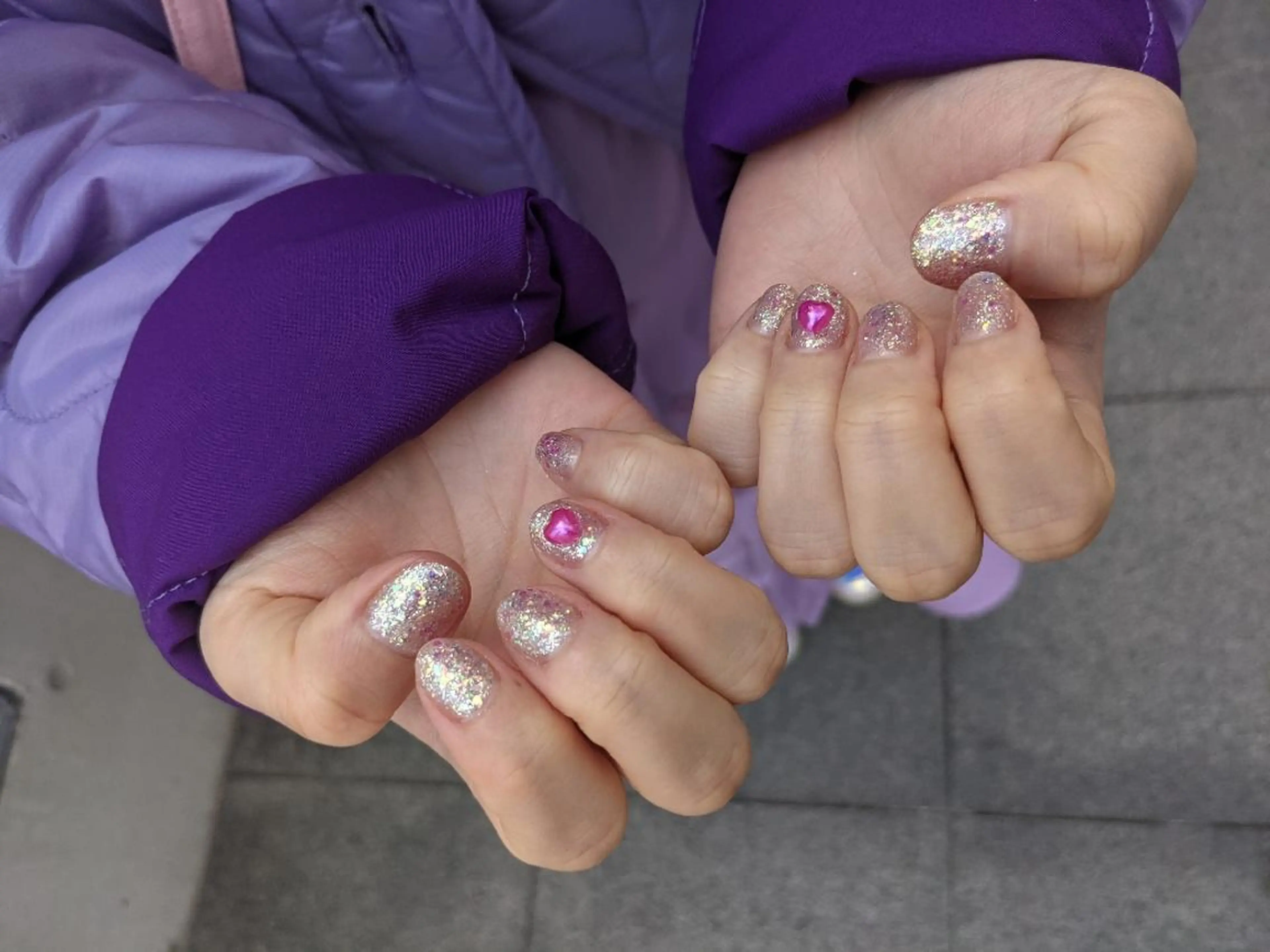 ネイル キラキラネイル ラメ(グリッター) ハンドネイル shimizu yuuのネイルデザイン