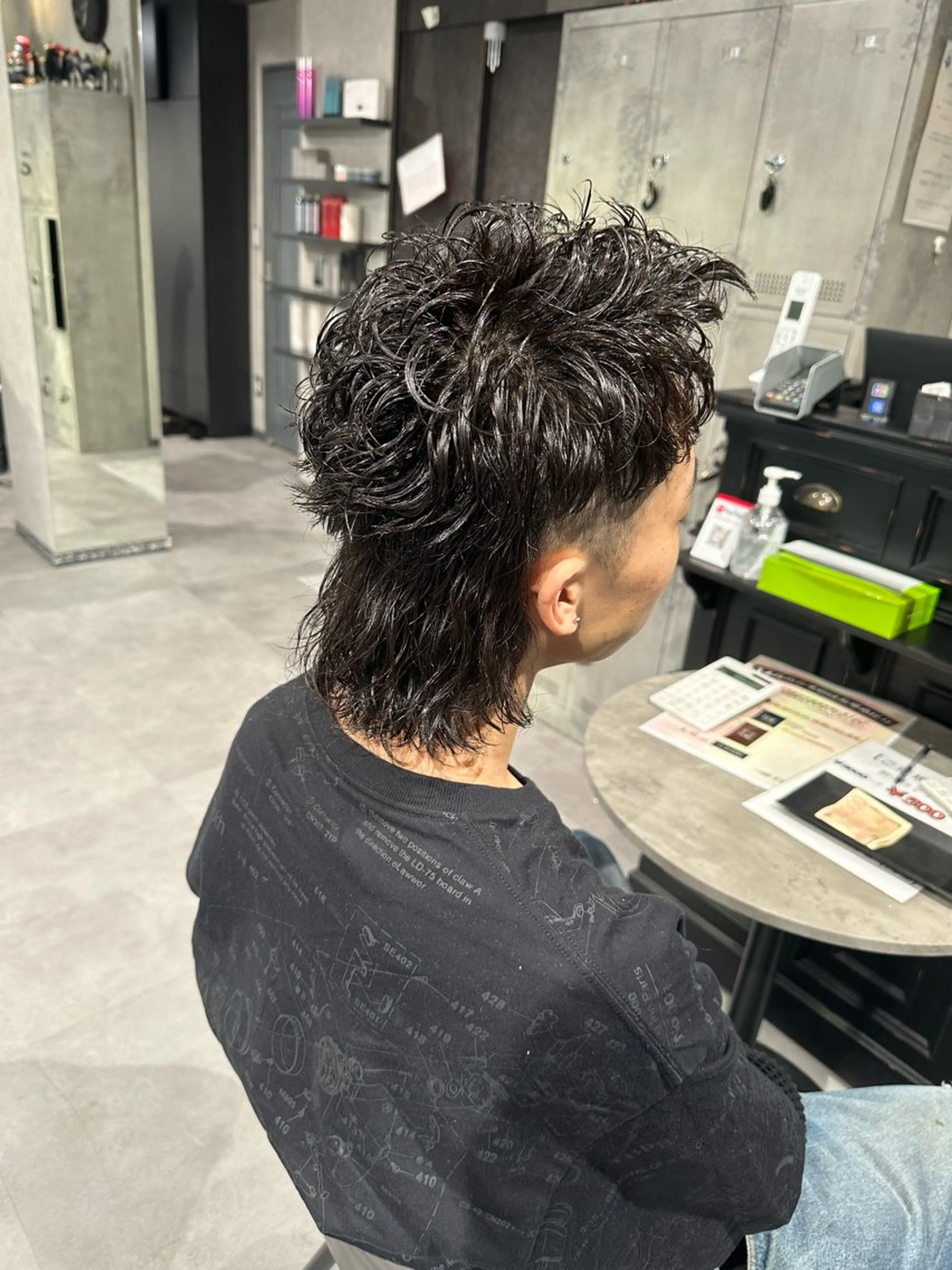 ミディアム パーマ ヘアアレンジ メンズ メンズヘア静岡 ✂︎Ryuheiのヘアスタイル