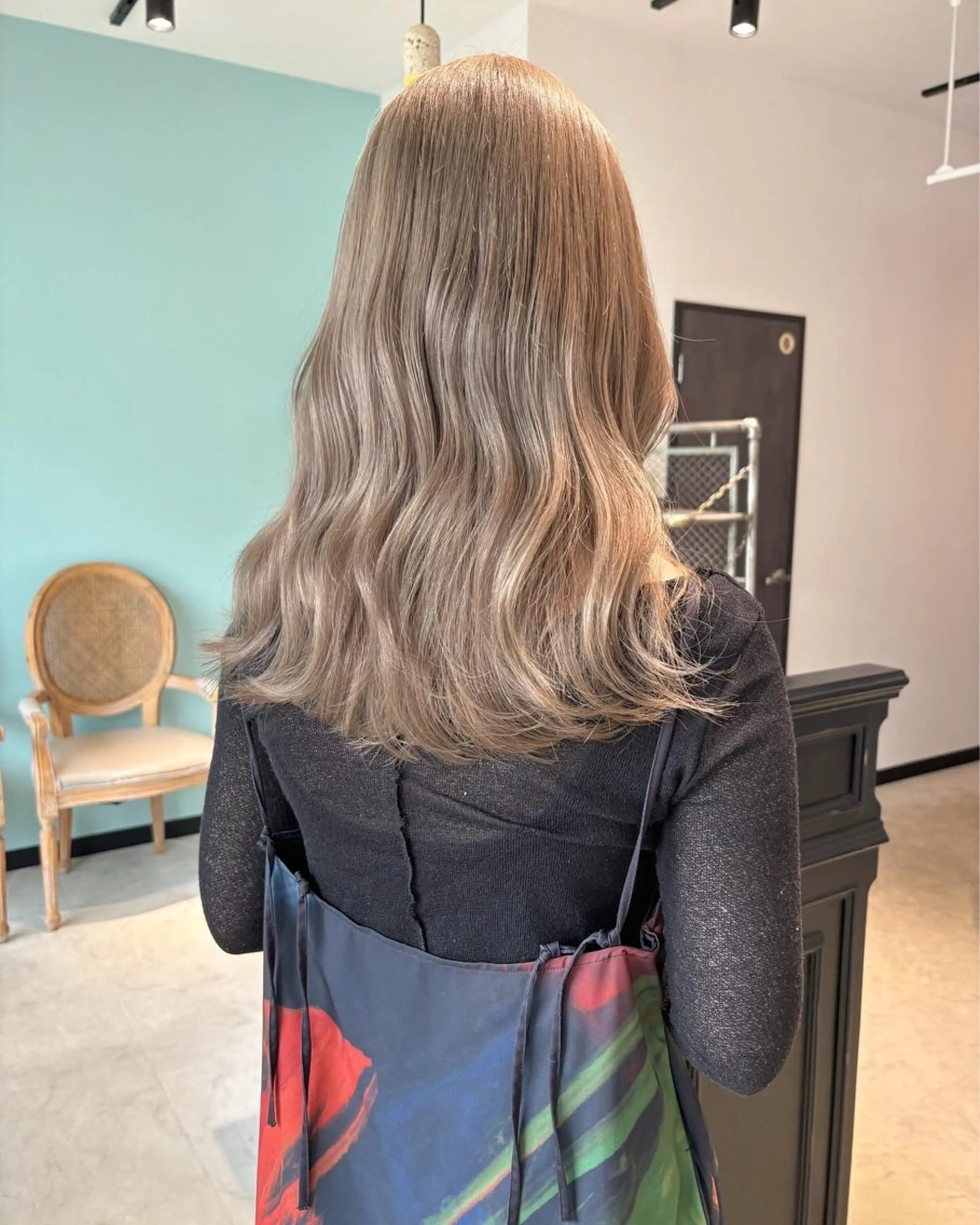 ロング カラー カット ヘアカラー 藤井 貴美子のヘアスタイル