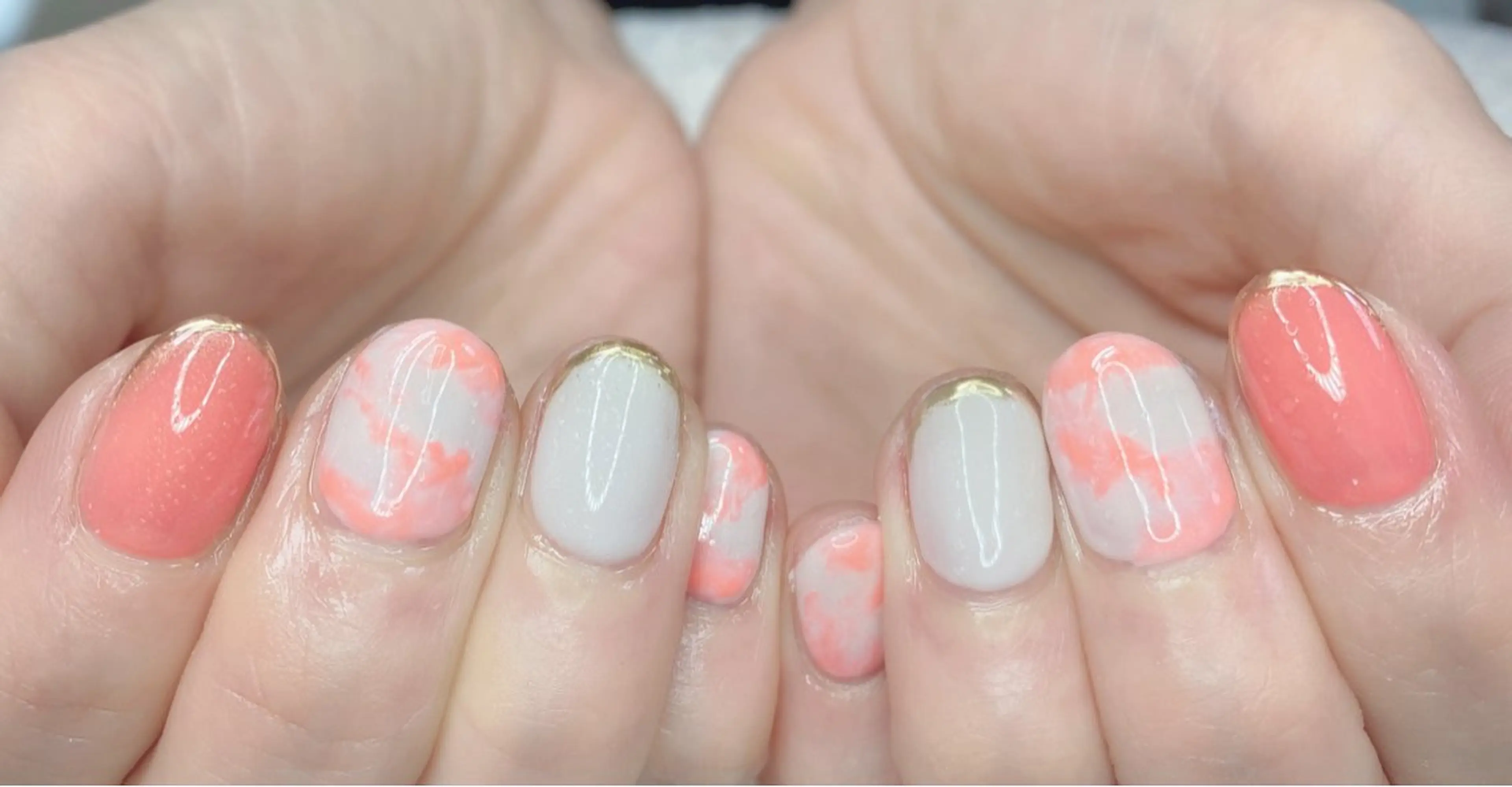 ネイル ハンドネイル ニュアンスネイル🌈 MYU Nailsのネイルデザイン