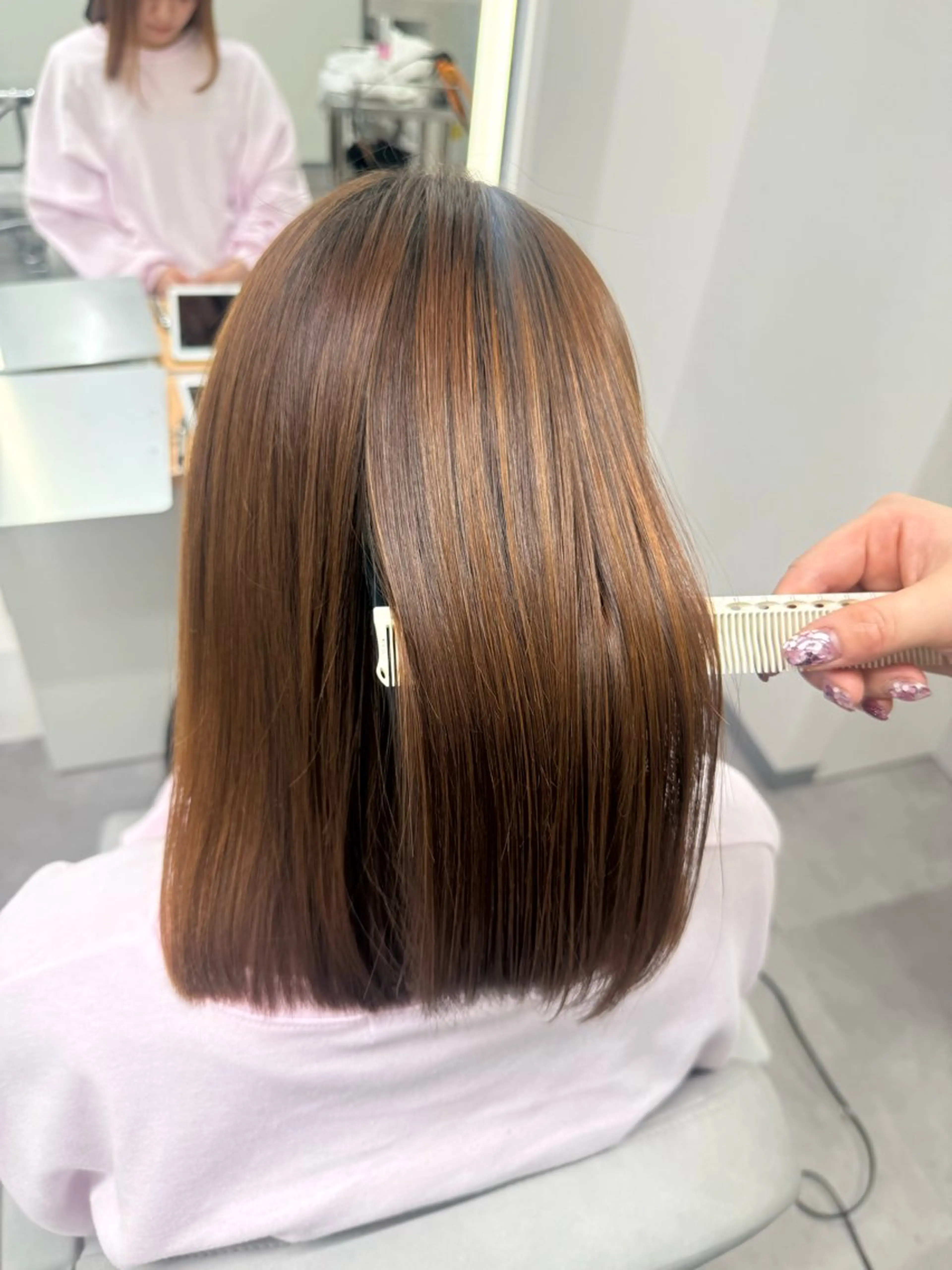 ミディアム 薮本 真優のヘアスタイル