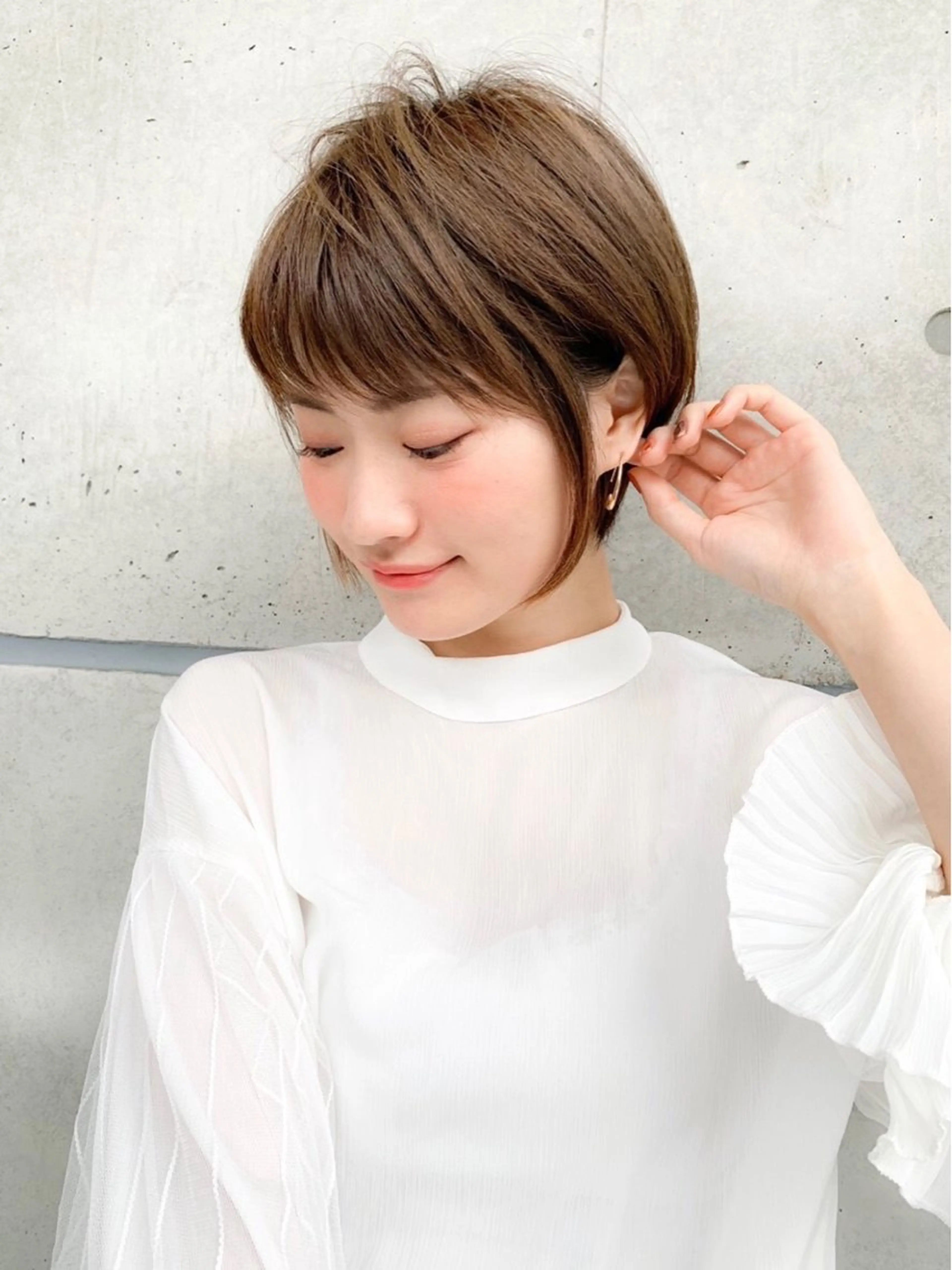 ショート カラー ヘアアレンジ ヘアカラー トリートメント ヘッドスパ ヘアセット official TUNE銀座🪞🪽のヘアスタイル