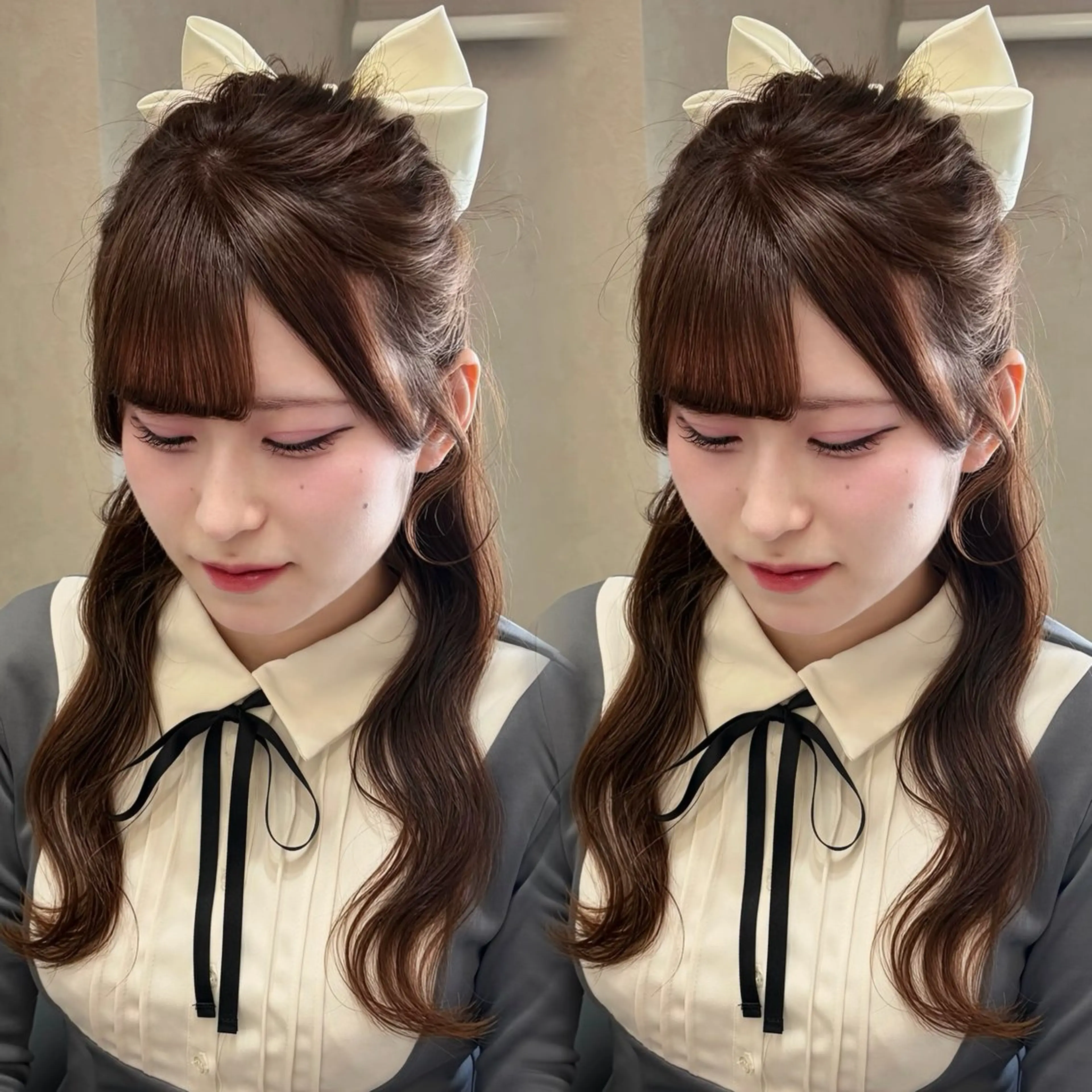 ヘアアレンジ ヘアセット Rio🎀ブリーチ なし透明感♡のヘアスタイル