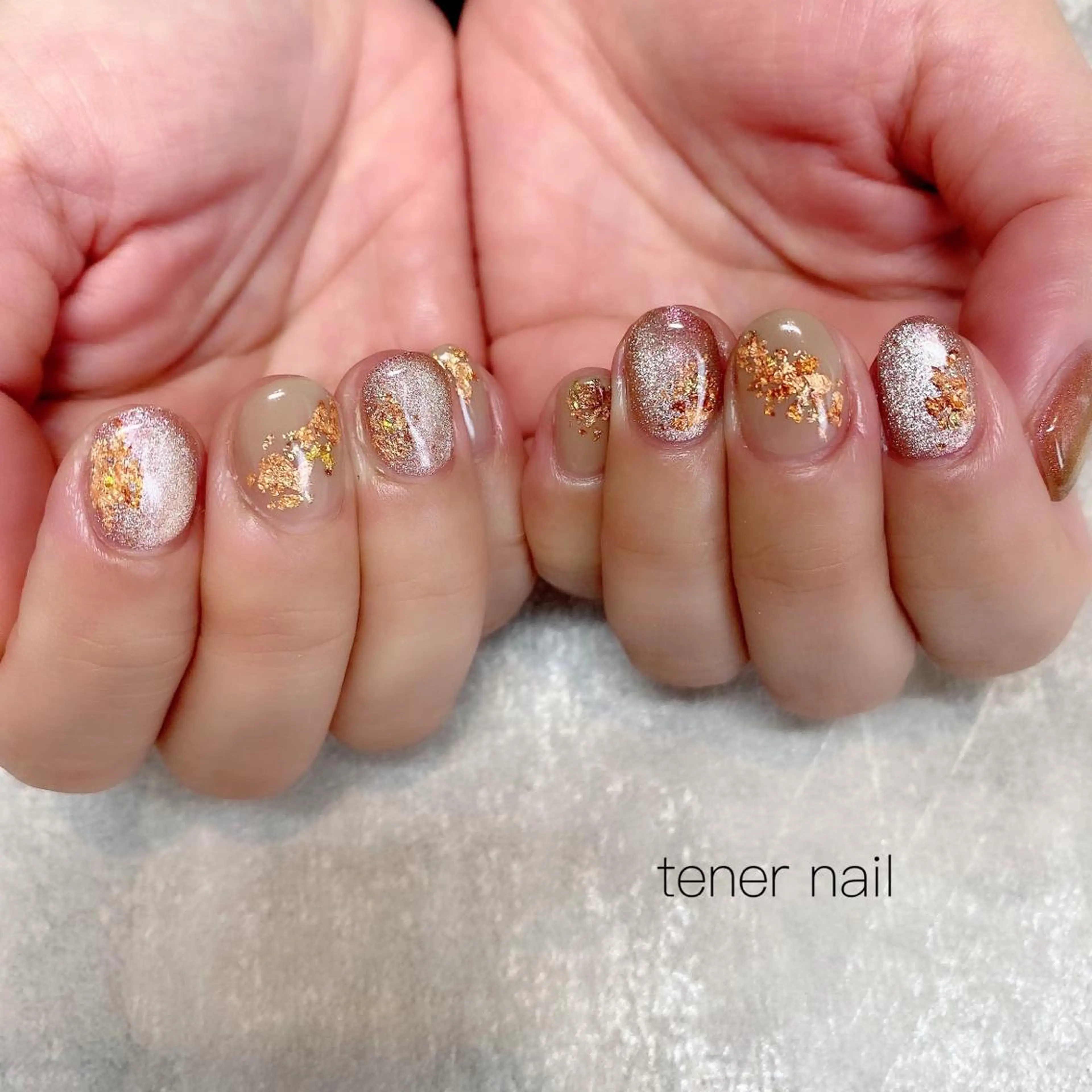 ネイル マグネットネイル ニュアンスネイル テネルネイル tener nailのネイルデザイン