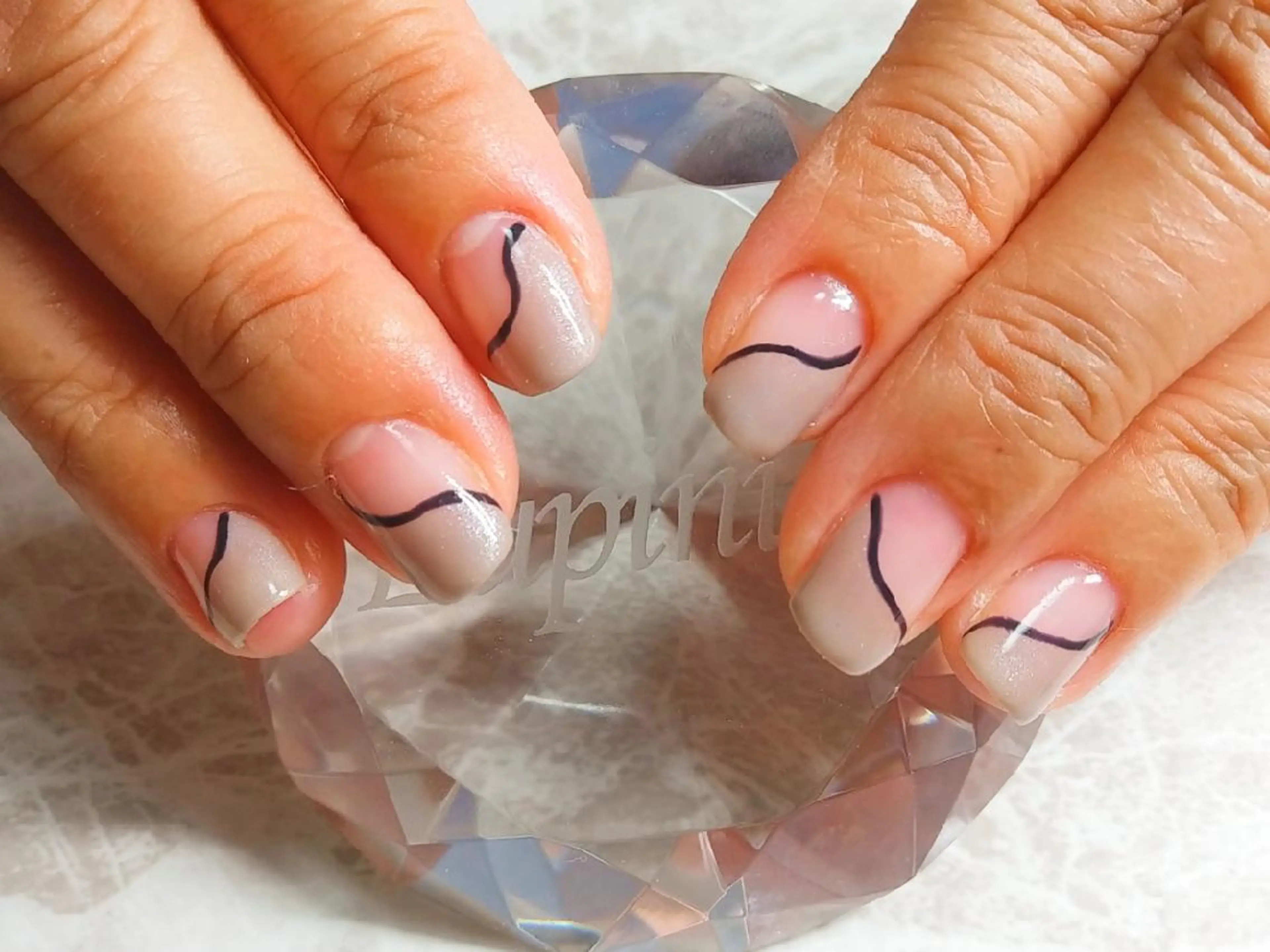 ネイル ネイビー Lupinus ルピナスのネイルデザイン