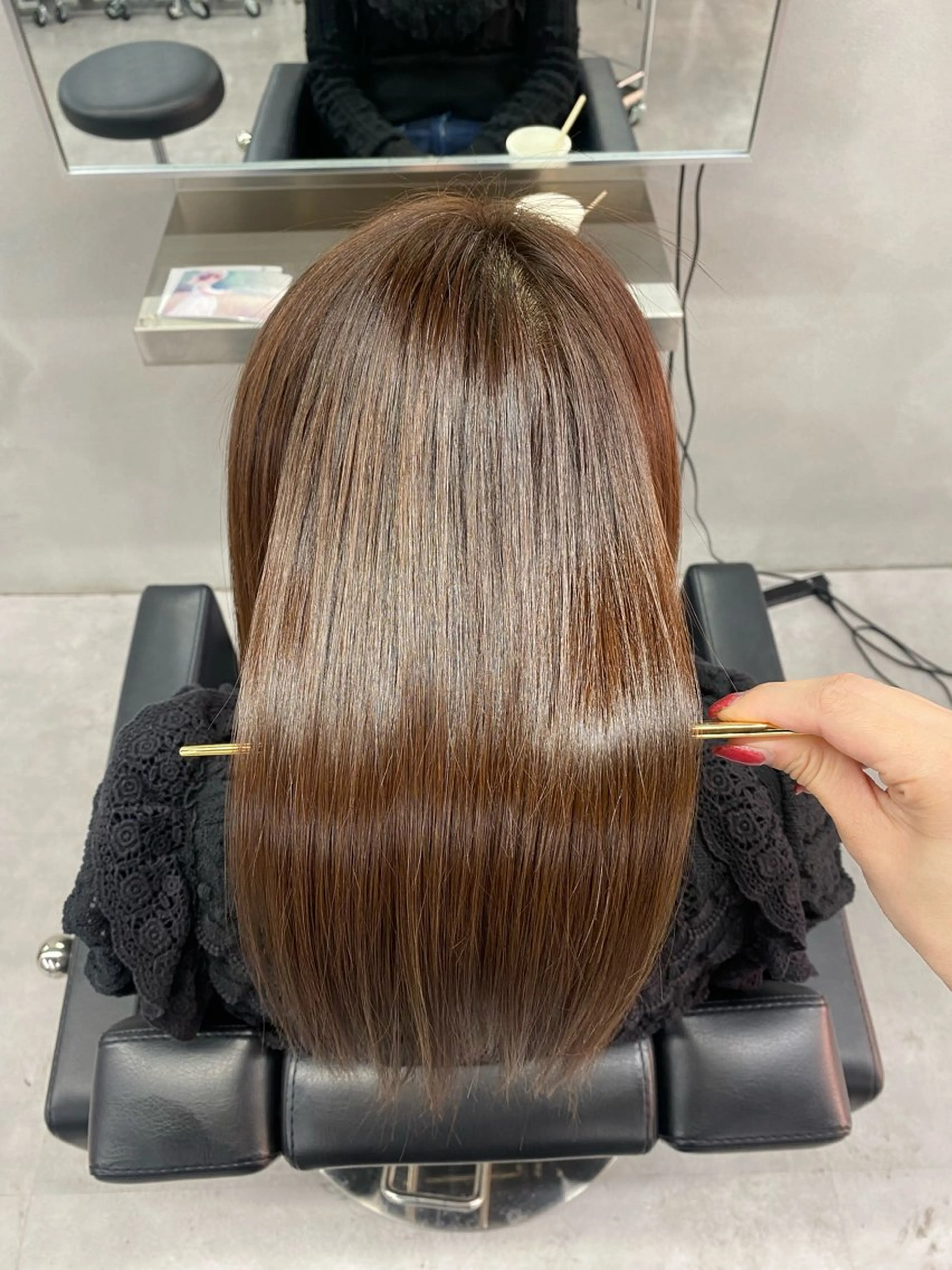 ロング 髪質改善 カット ヘアカラー トリートメント 艶髪/縮毛矯正 🫧辻野海羽のヘアスタイル