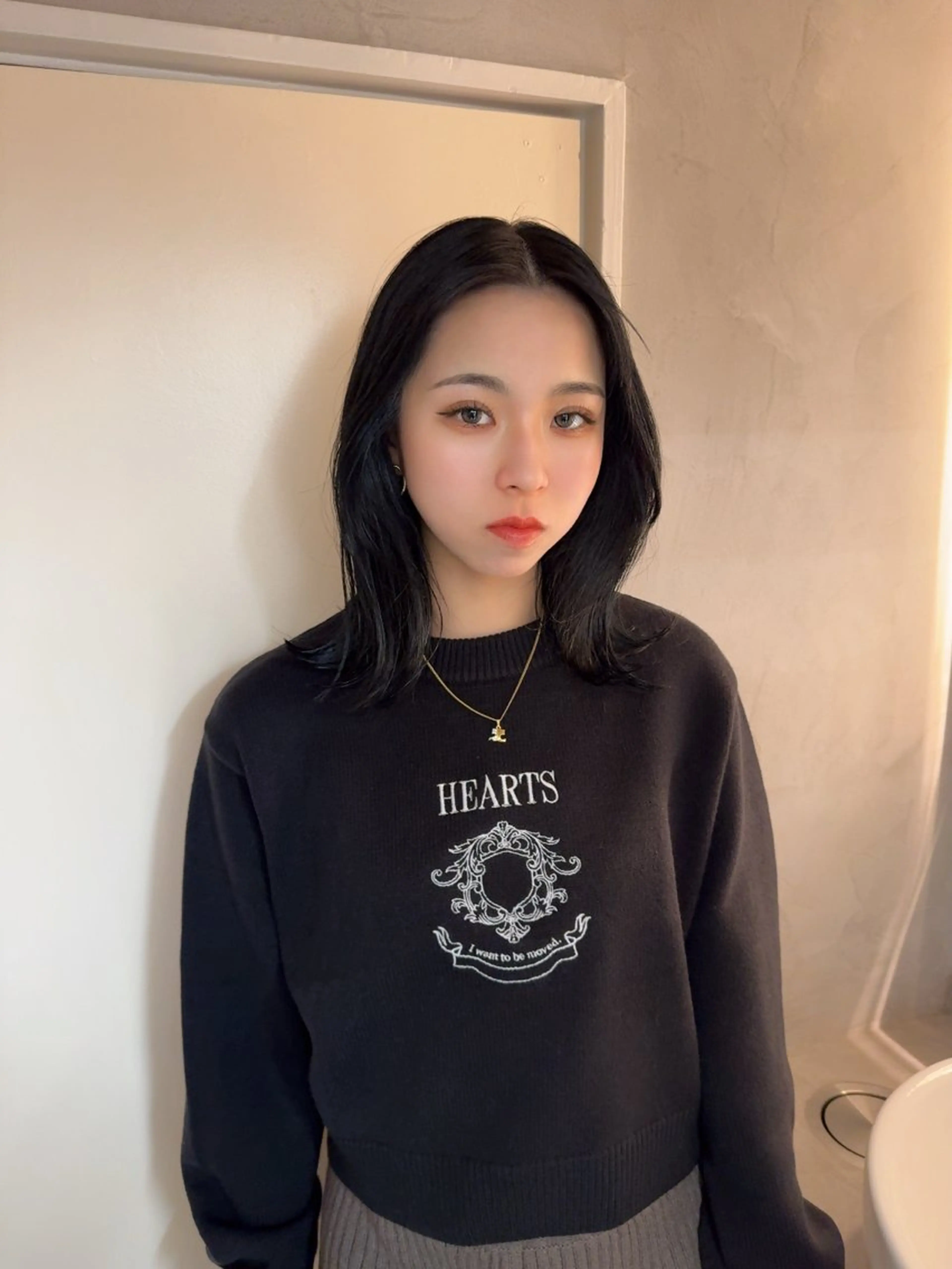 ミディアム ヘアアレンジ カット ヘアカラー MIES amane(アマネ)のヘアスタイル