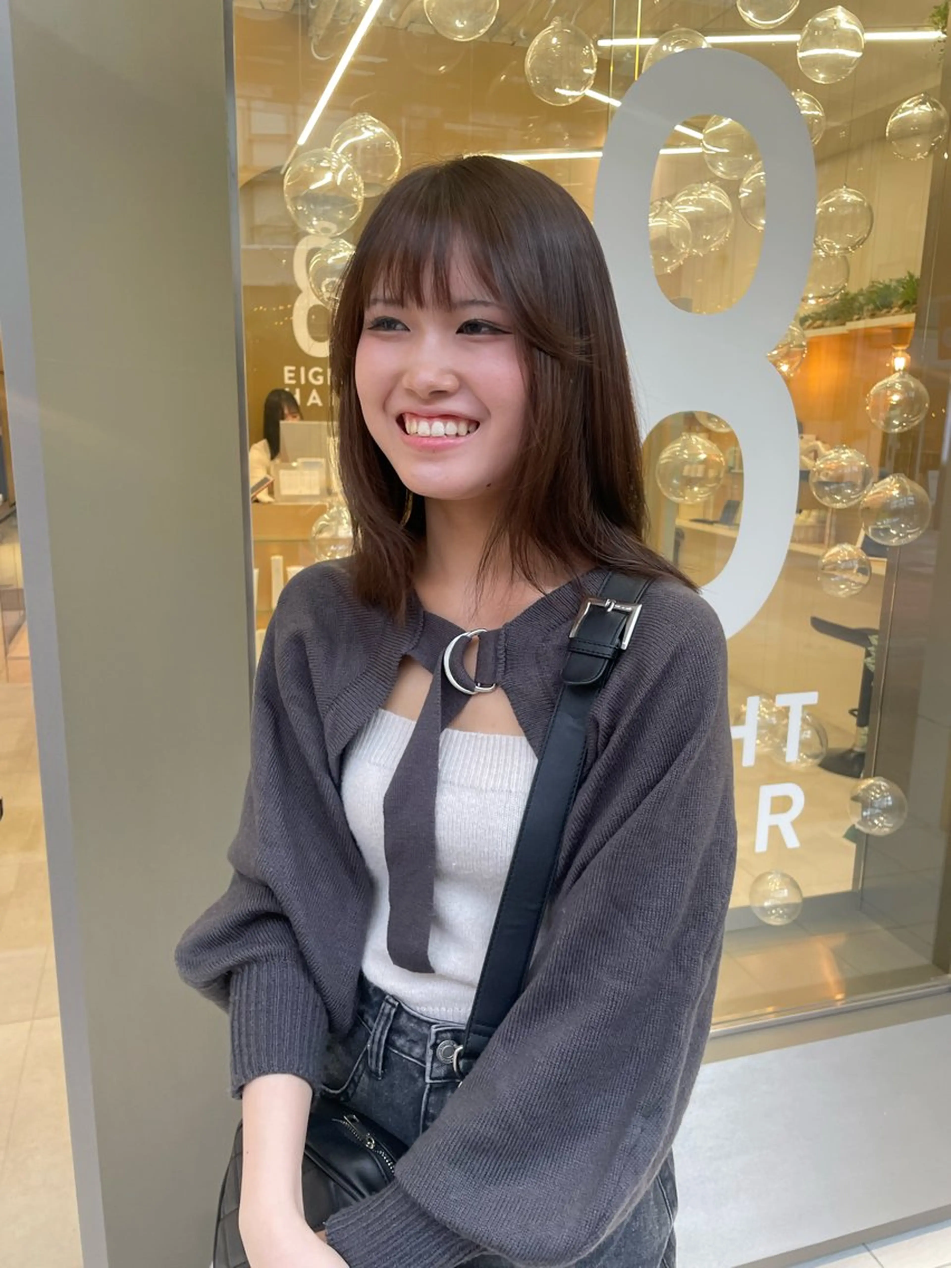 ミディアム カラー パーマ ベージュカラー 8HAIR / MAYUのヘアスタイル