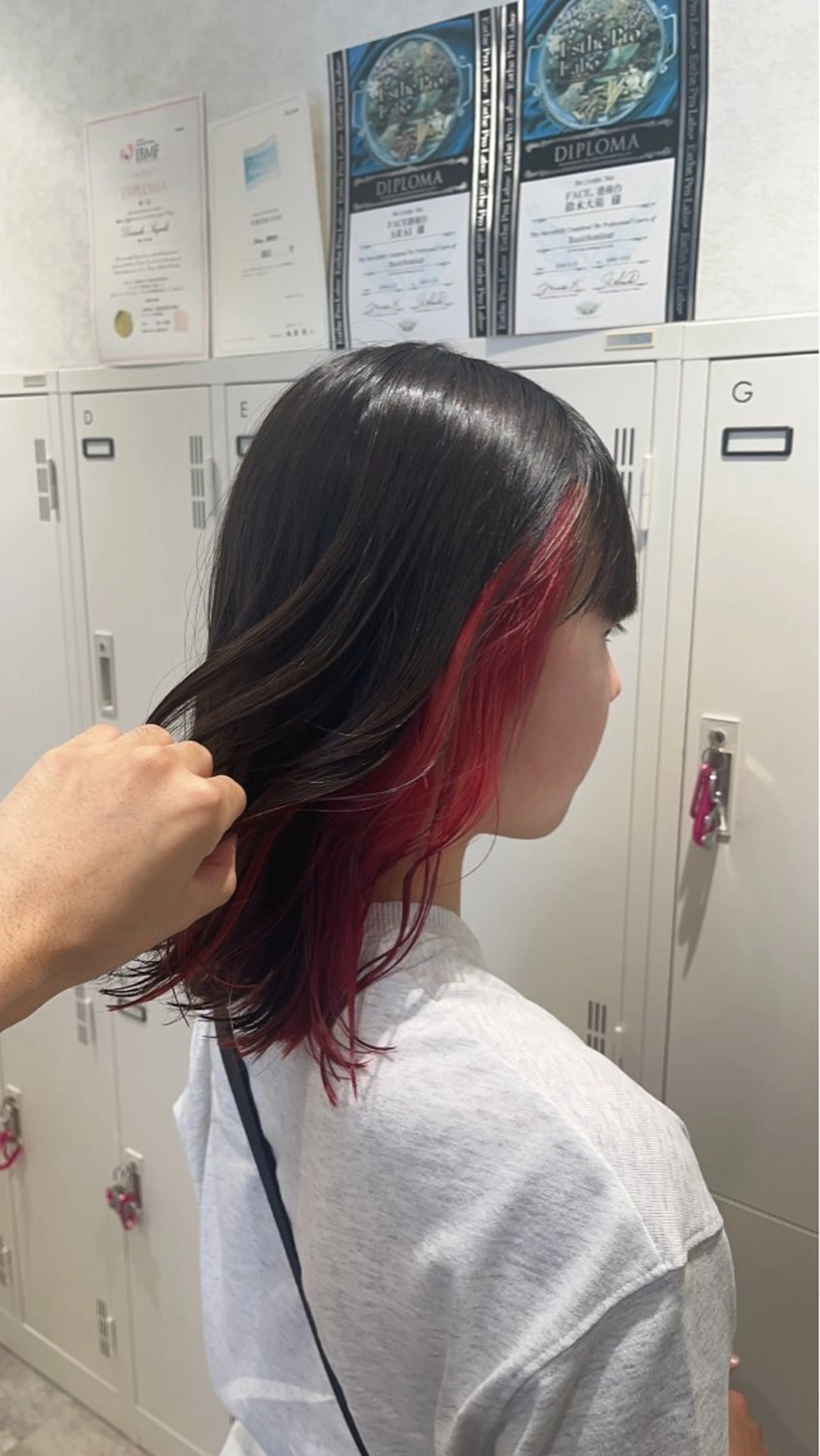 イヤリングカラー(ブリーチ込み)💖の写真