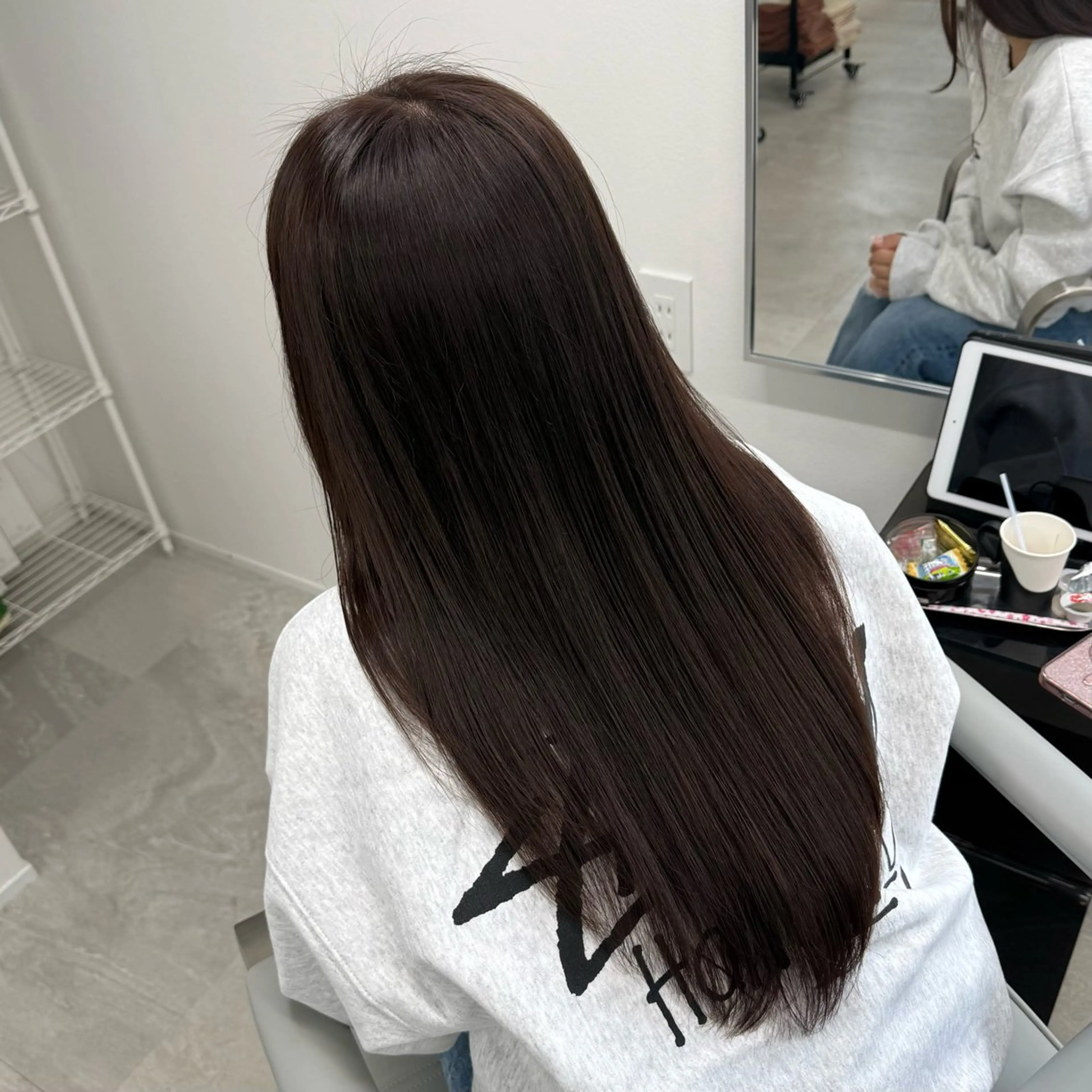 ロング カラー ブラウンカラー カット ヘアカラー トリートメント 中明度カラー/ ベージュ/noaのヘアスタイル