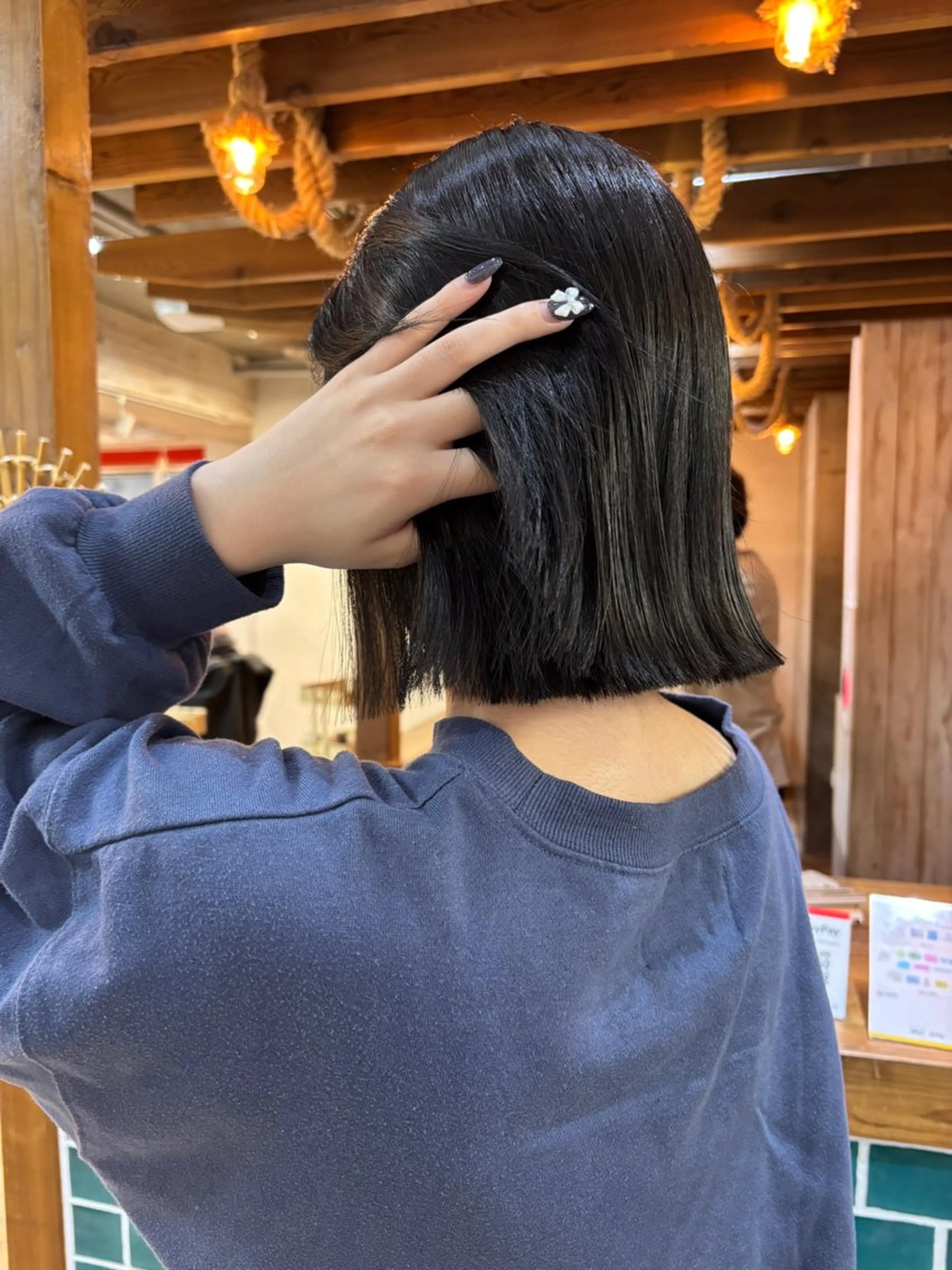 ミディアム カット ヘアカラー トリートメント ♥️ボブ/ブリーチ なしカラー/mahoのヘアスタイル