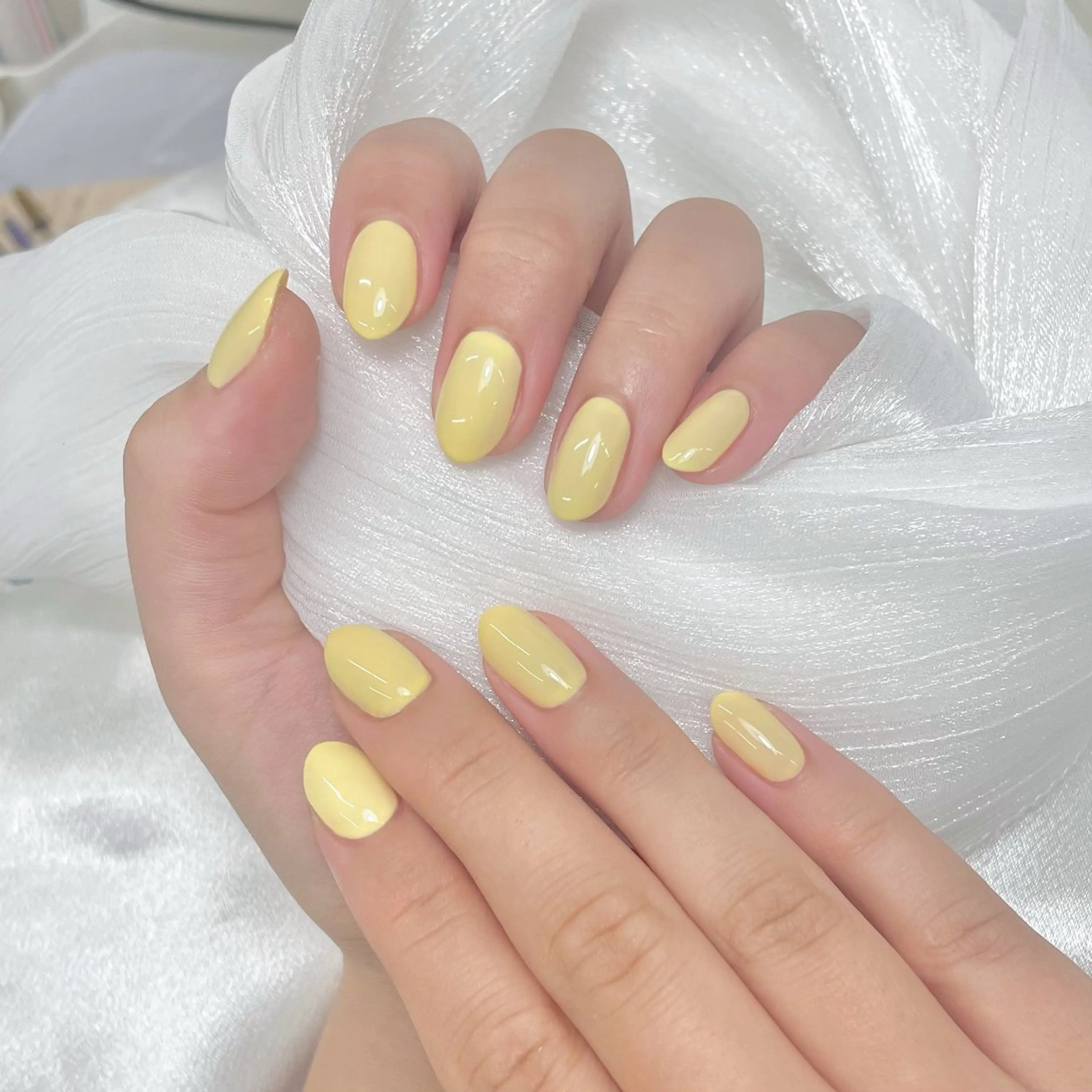 ネイル ワンカラーネイル 夏 目のネイルデザイン