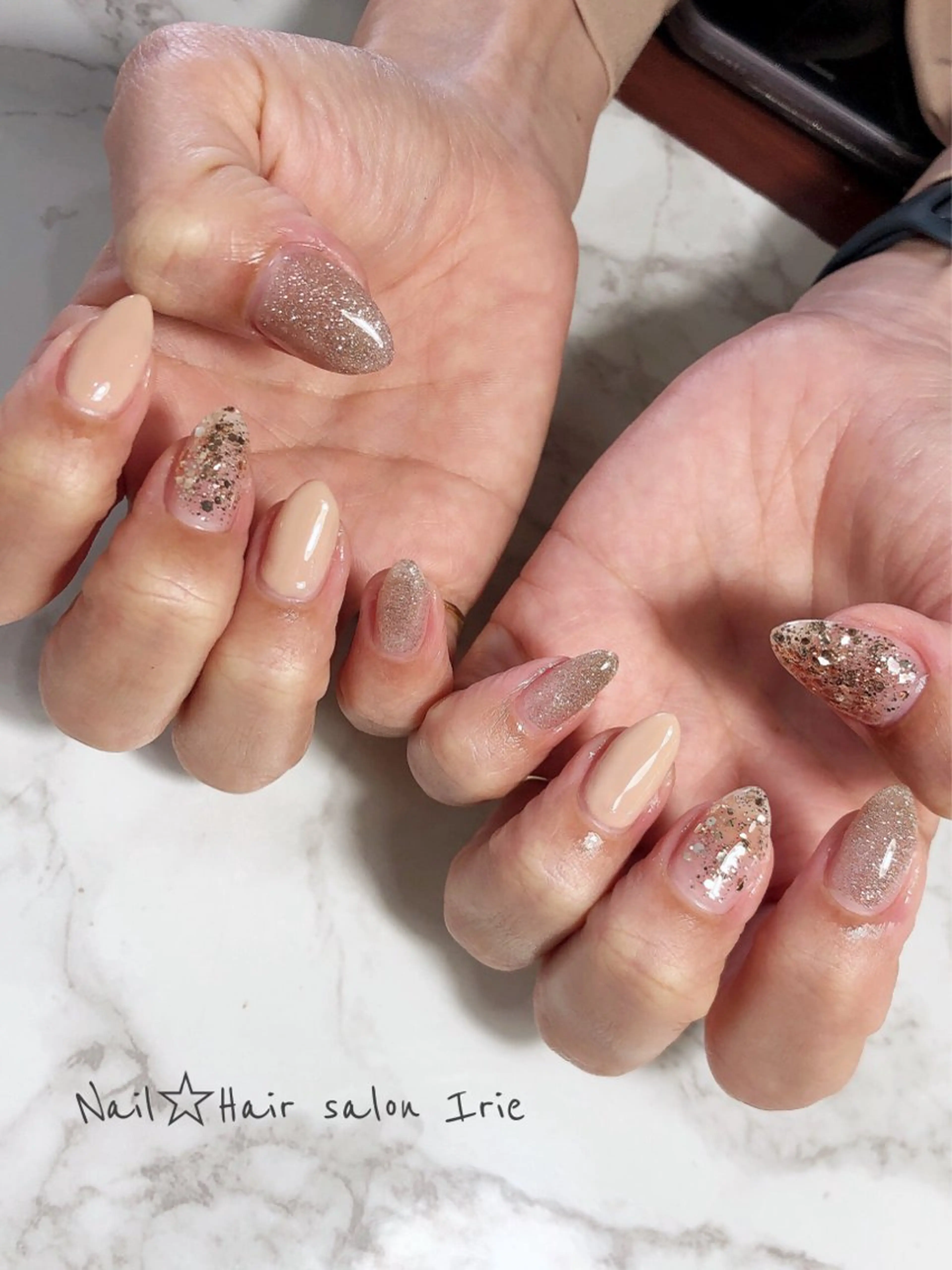 ネイル ハンドネイル ハンドケア 與儀 知佳のネイルデザイン