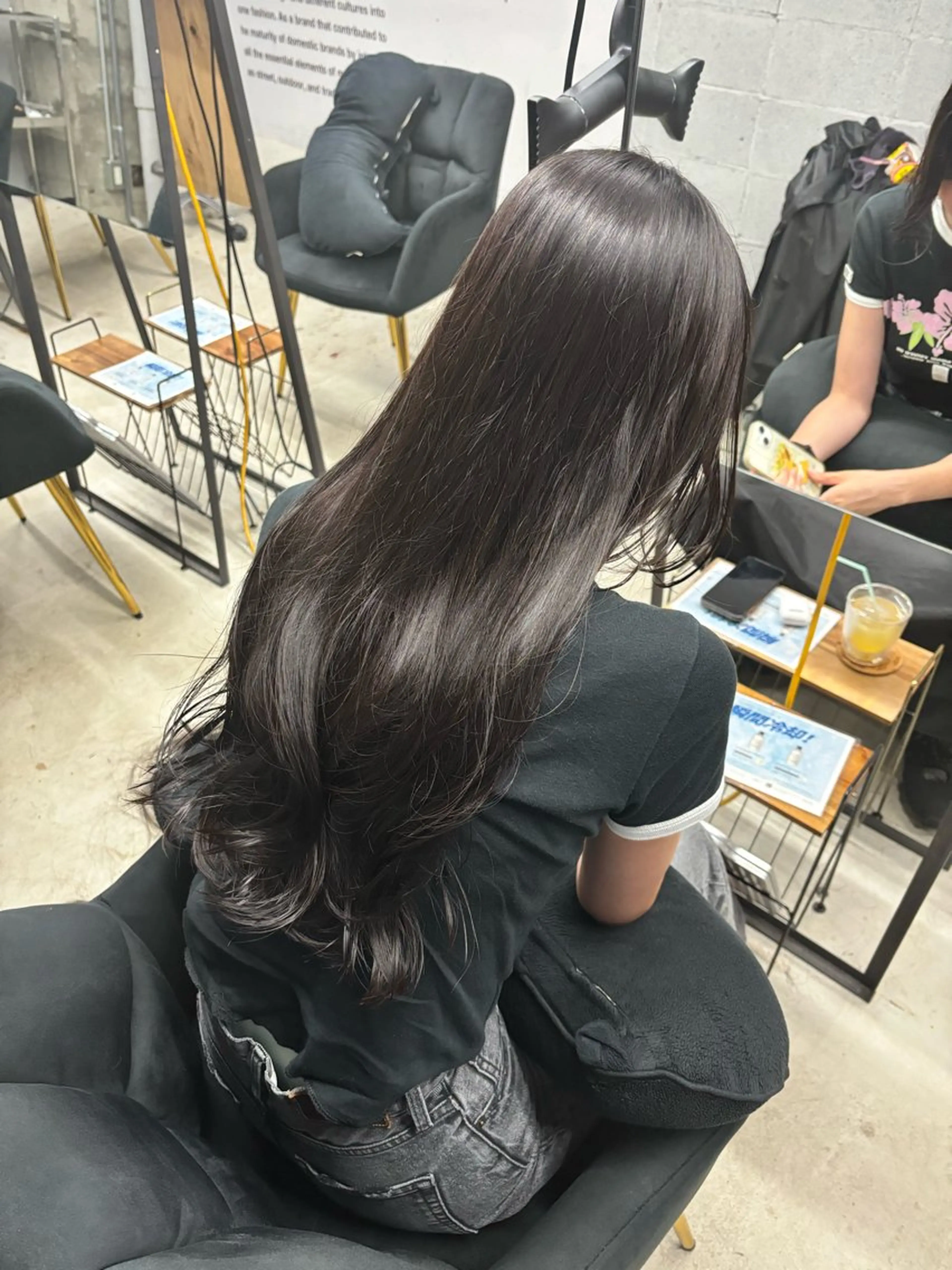 ロング カラー ブラウンカラー ロング ヘアカラー トリートメント 札幌パーマ/ レイヤー/後藤海音のヘアスタイル
