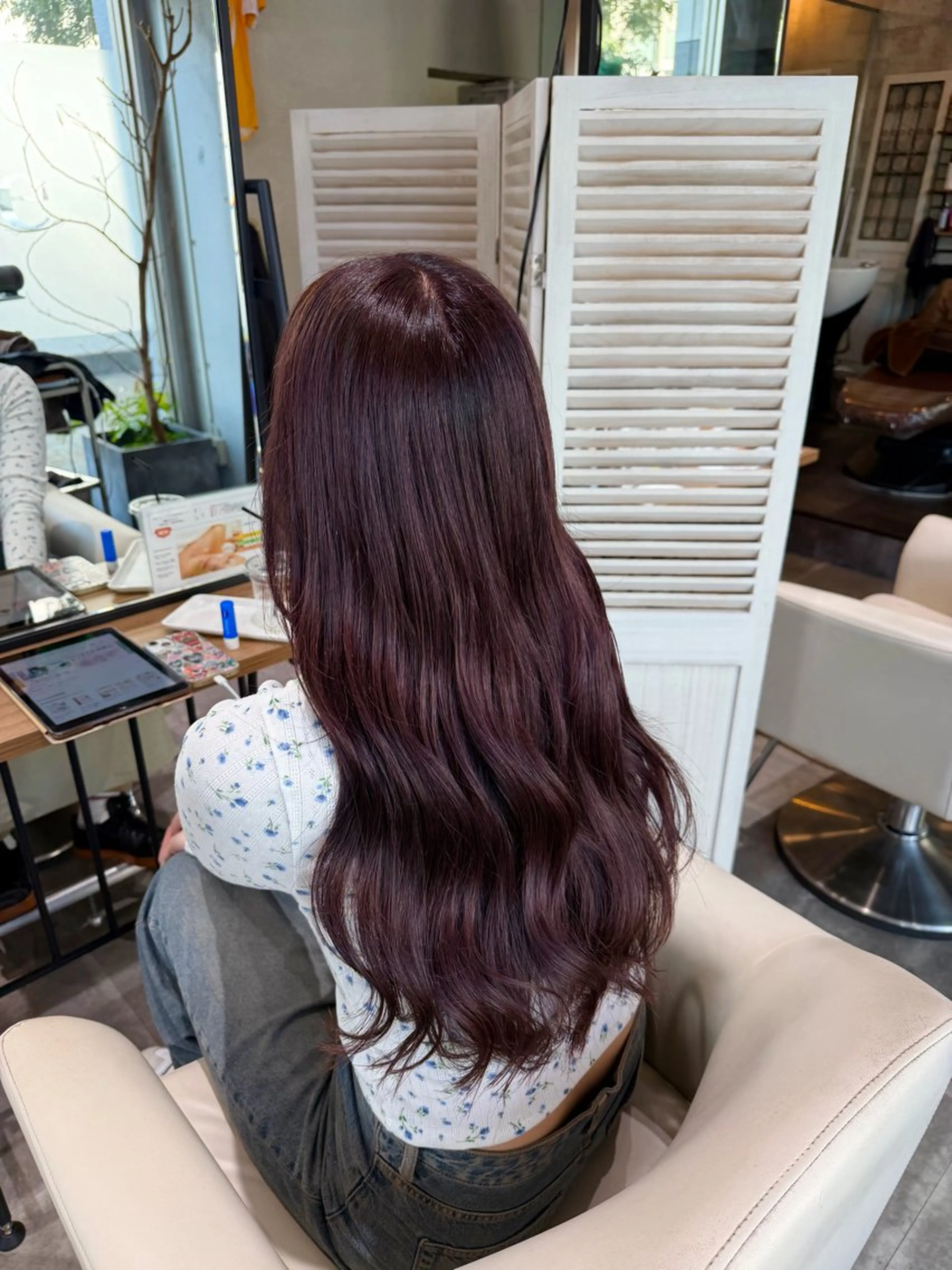 ロング カラー ブラウンカラー ピンクカラー ピンクブラウン Glimpseあやね 🎀大濠/髪質改善のヘアスタイル