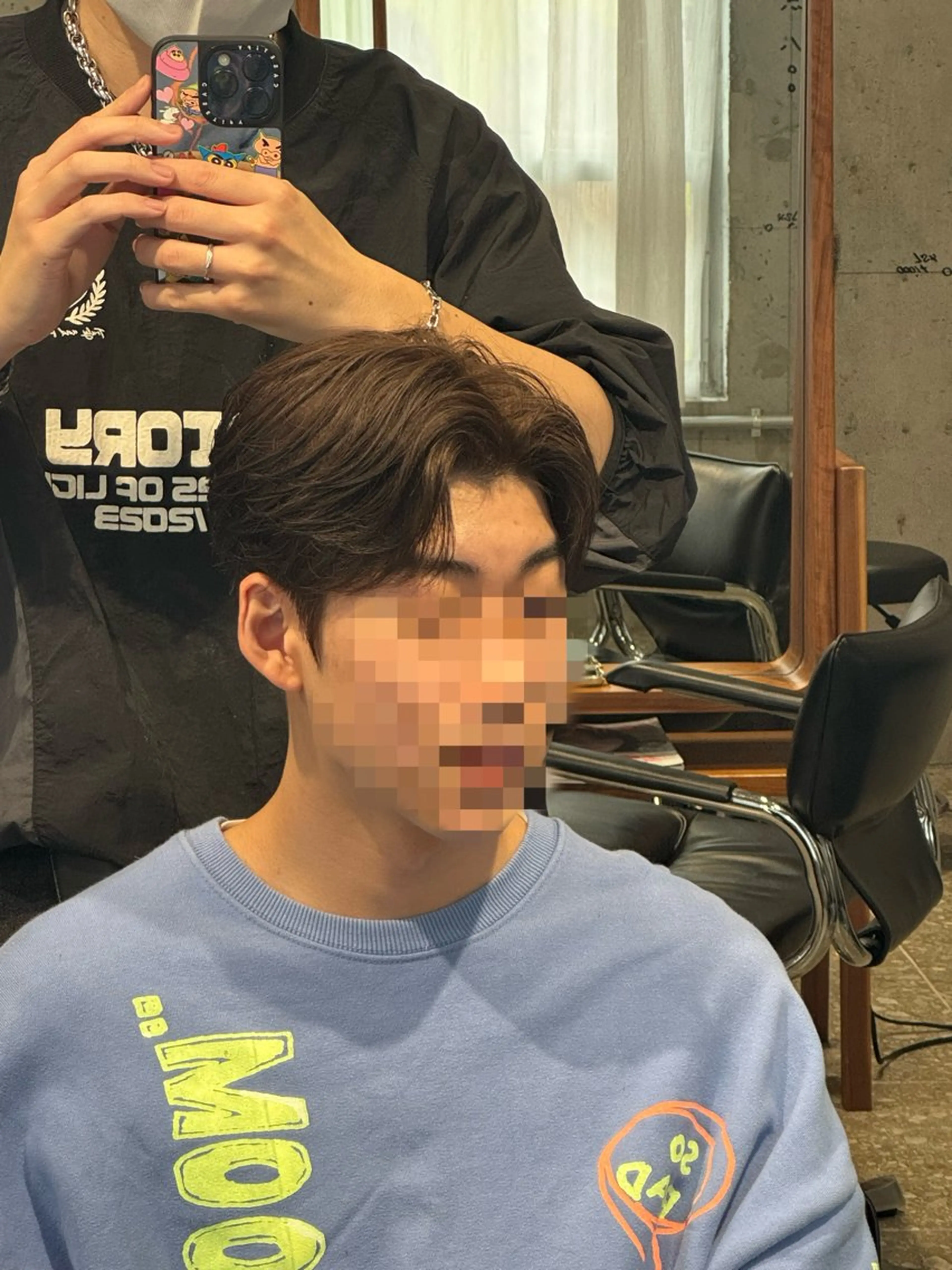 メンズ 赤み消し／アッシュ系 ／ダウンパーマ／優斗のヘアスタイル