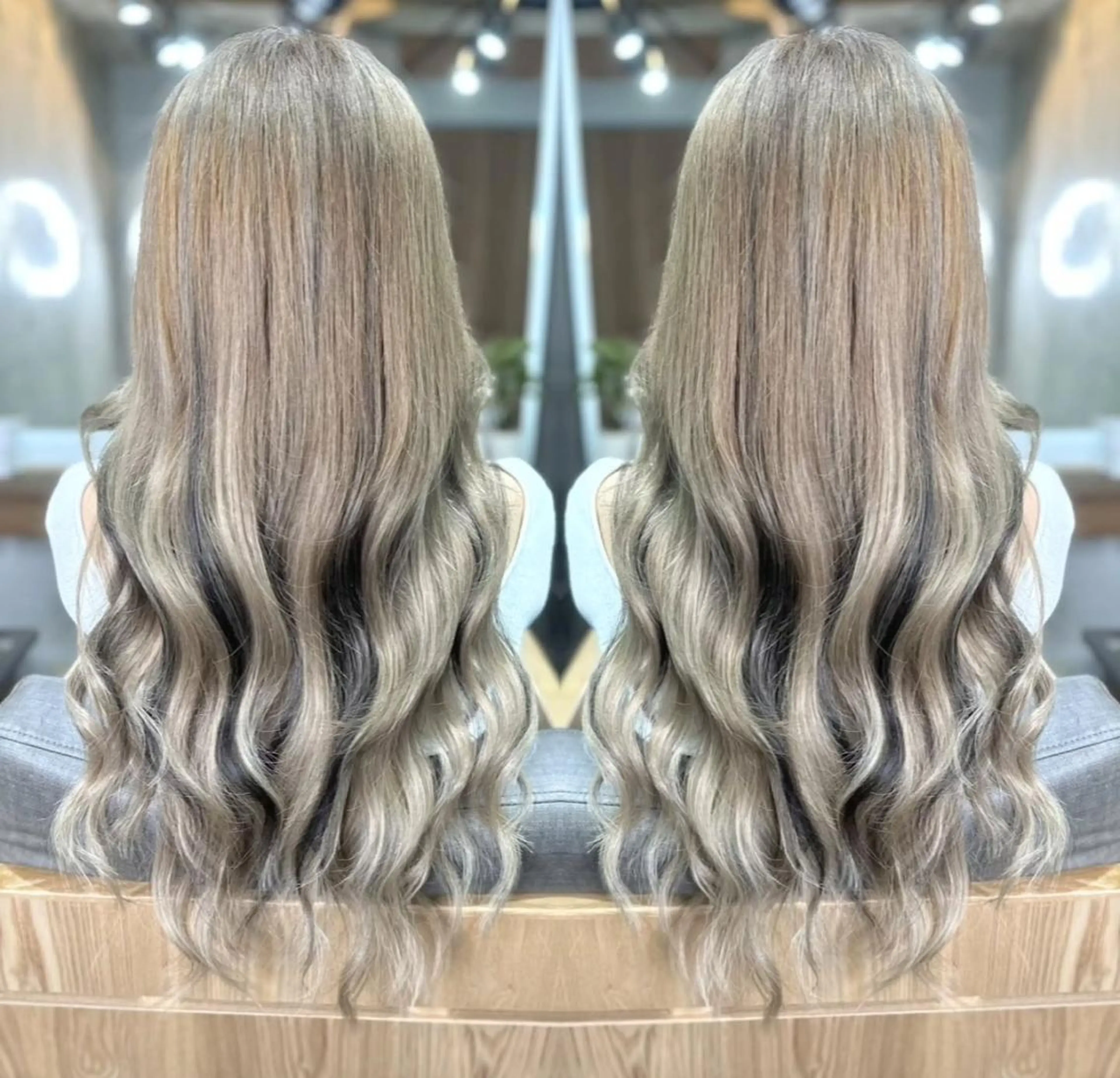 ミディアム パーマ キッズ ヘアアレンジ カラー メンズ ♡SNSで大バズり♡ コリアン羽エクステ◎のヘアスタイル