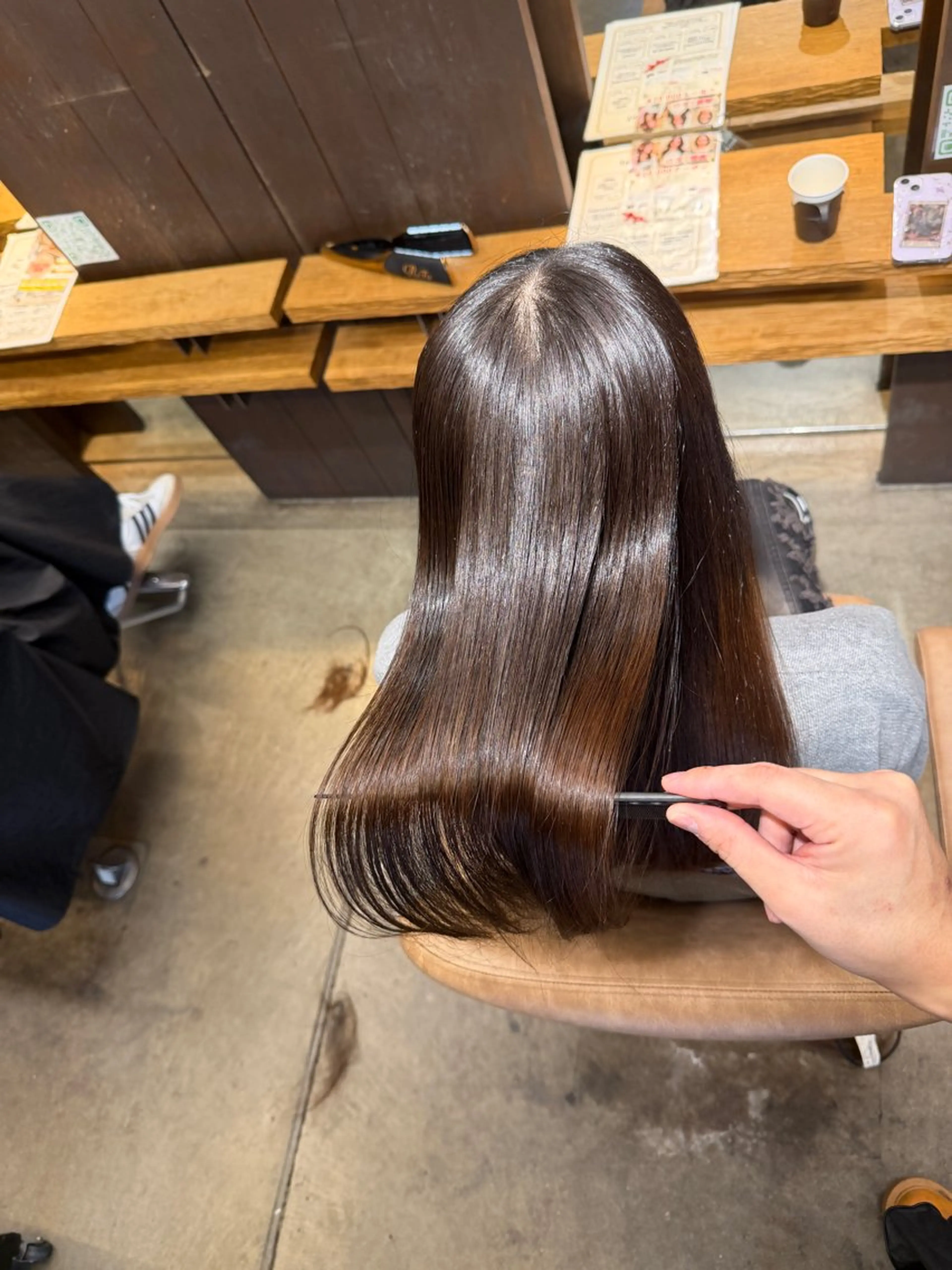 セミロング カット 縮毛矯正 トリートメント 美髪縮毛矯正/ 髪質改善/愛敬響のヘアスタイル