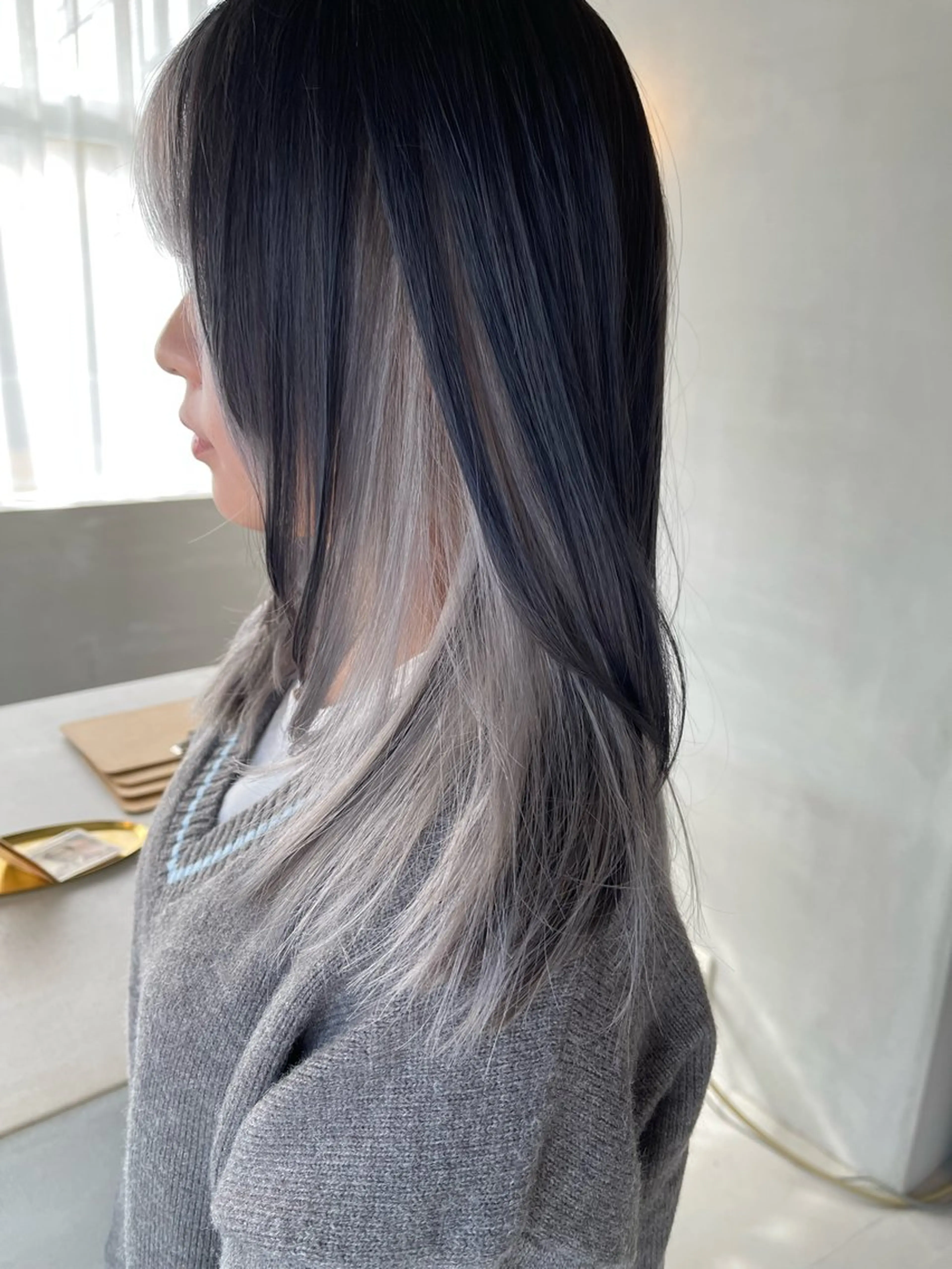 セミロング カラー 柴田泰秀sotti. 髪質改善/ブリーチのヘアスタイル