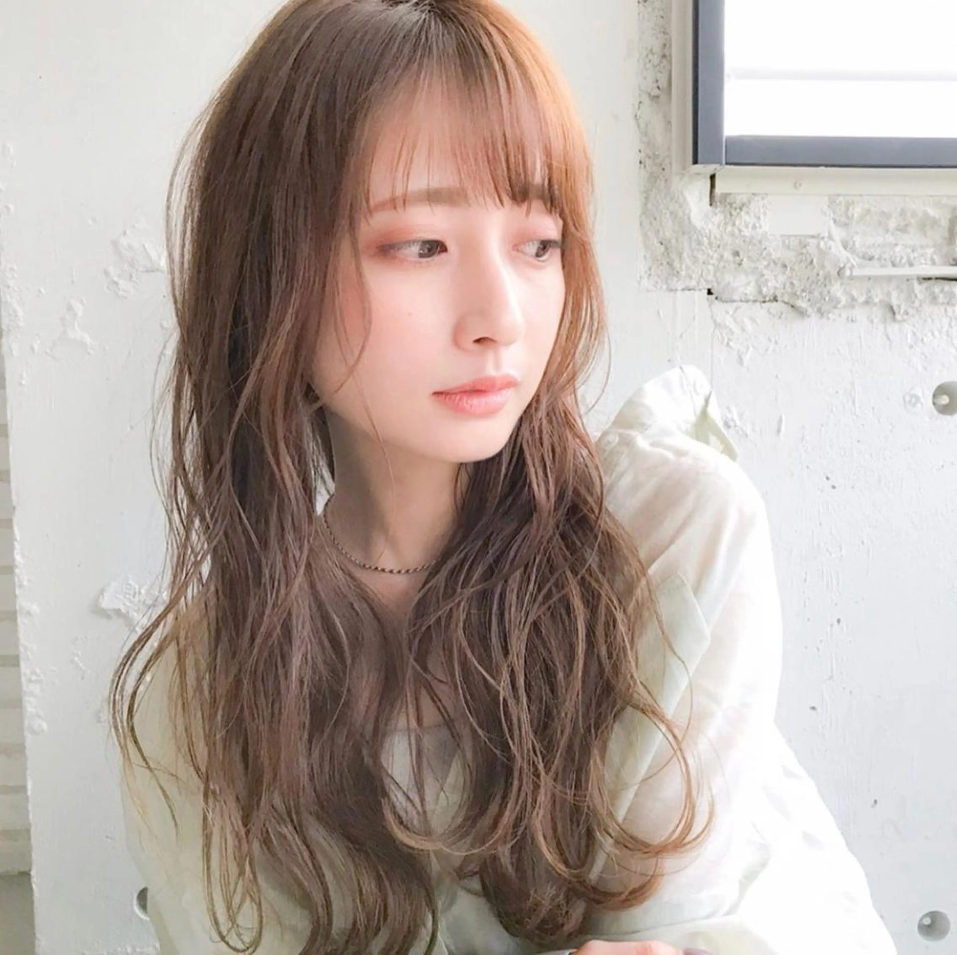 セミロング カラー パーマ 鈴木 一貴のヘアスタイル