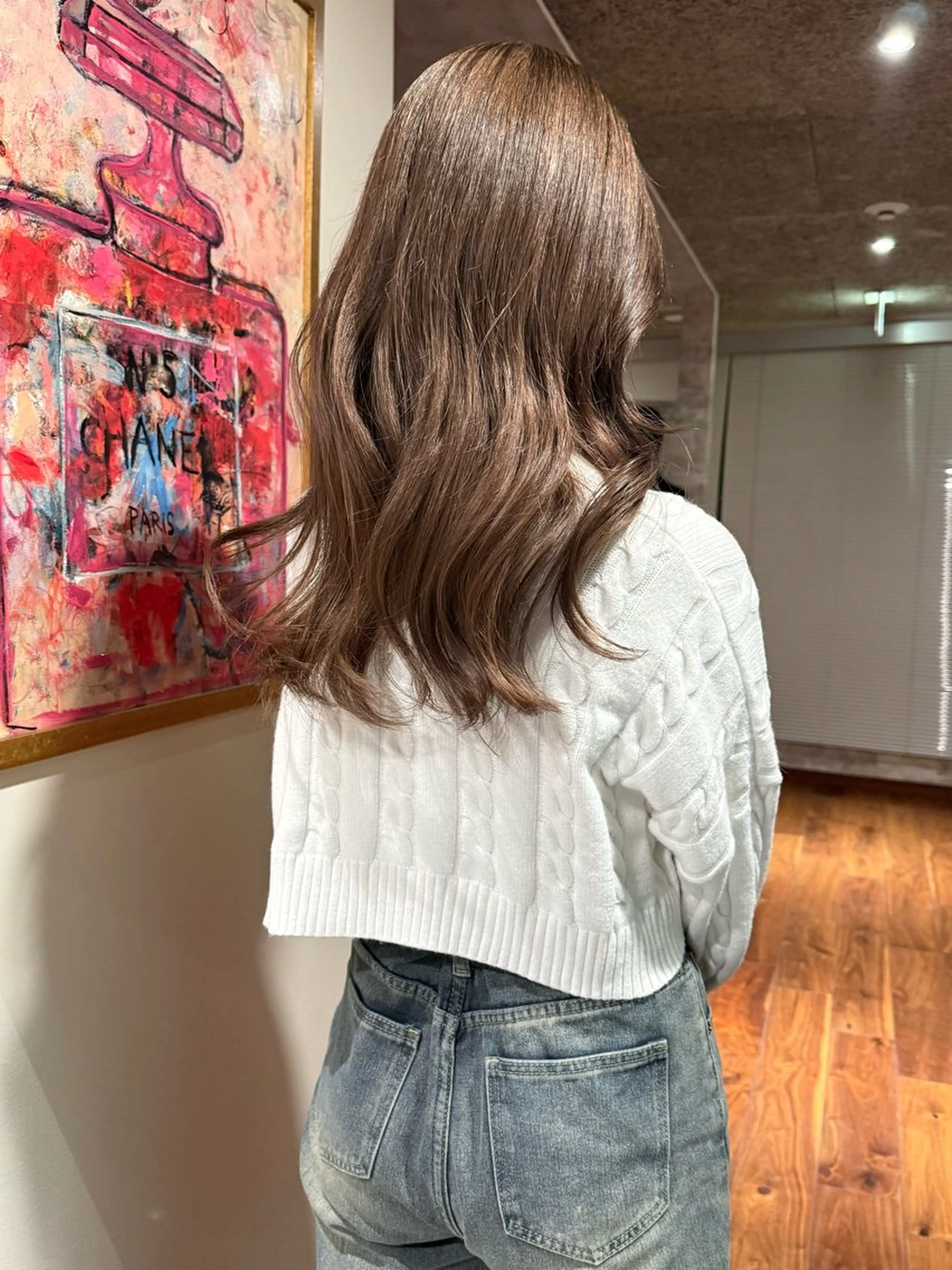 セミロング カラー ハイトーンカラー ヘアカラー トリートメント mai / linoah˚✧のヘアスタイル