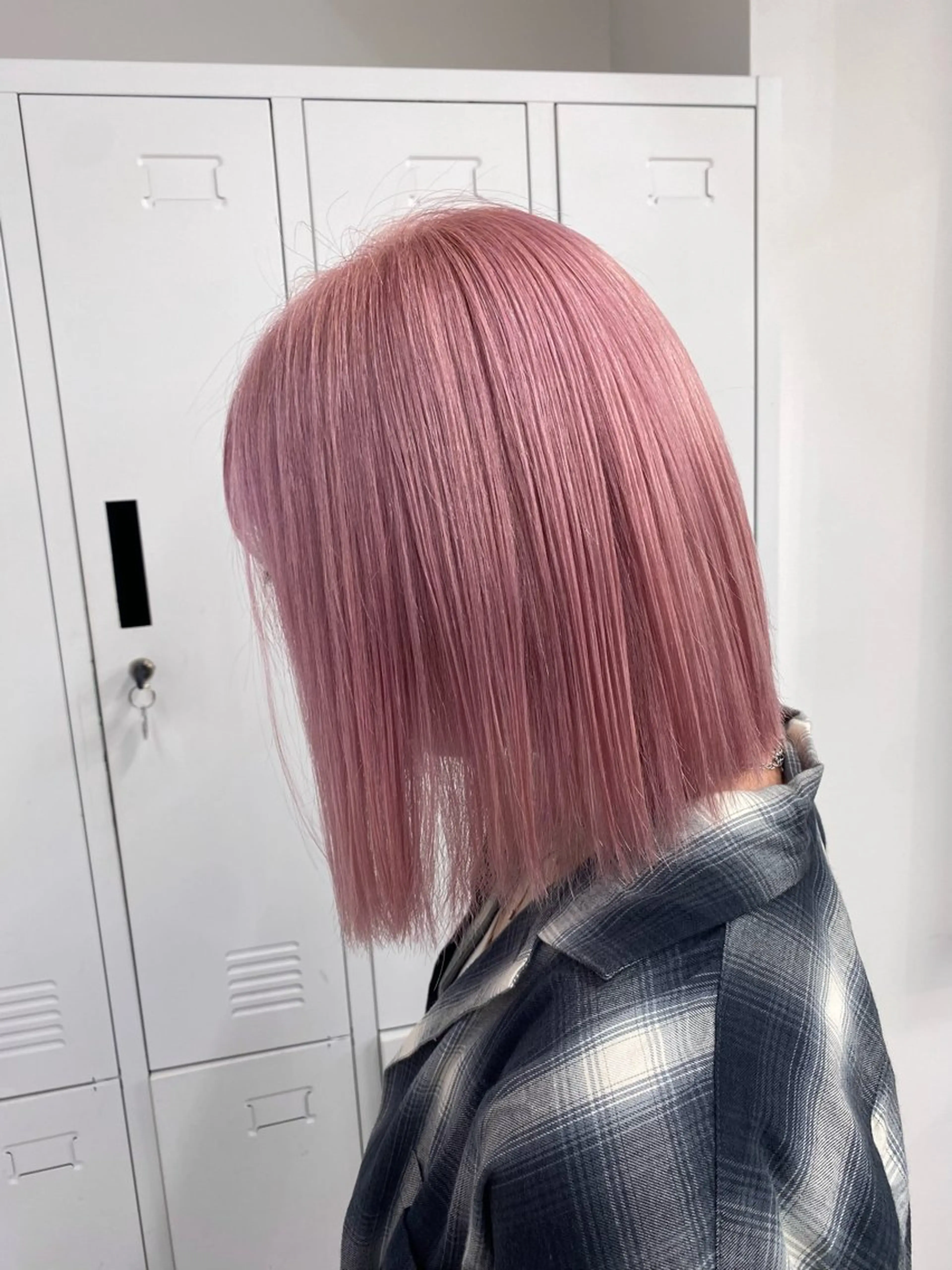 ミディアム カラー ベージュカラー ブロンド ダブルカラー ハイトーンカラー ピンクカラー カットモデル様無料 💎saaya💎のヘアスタイル