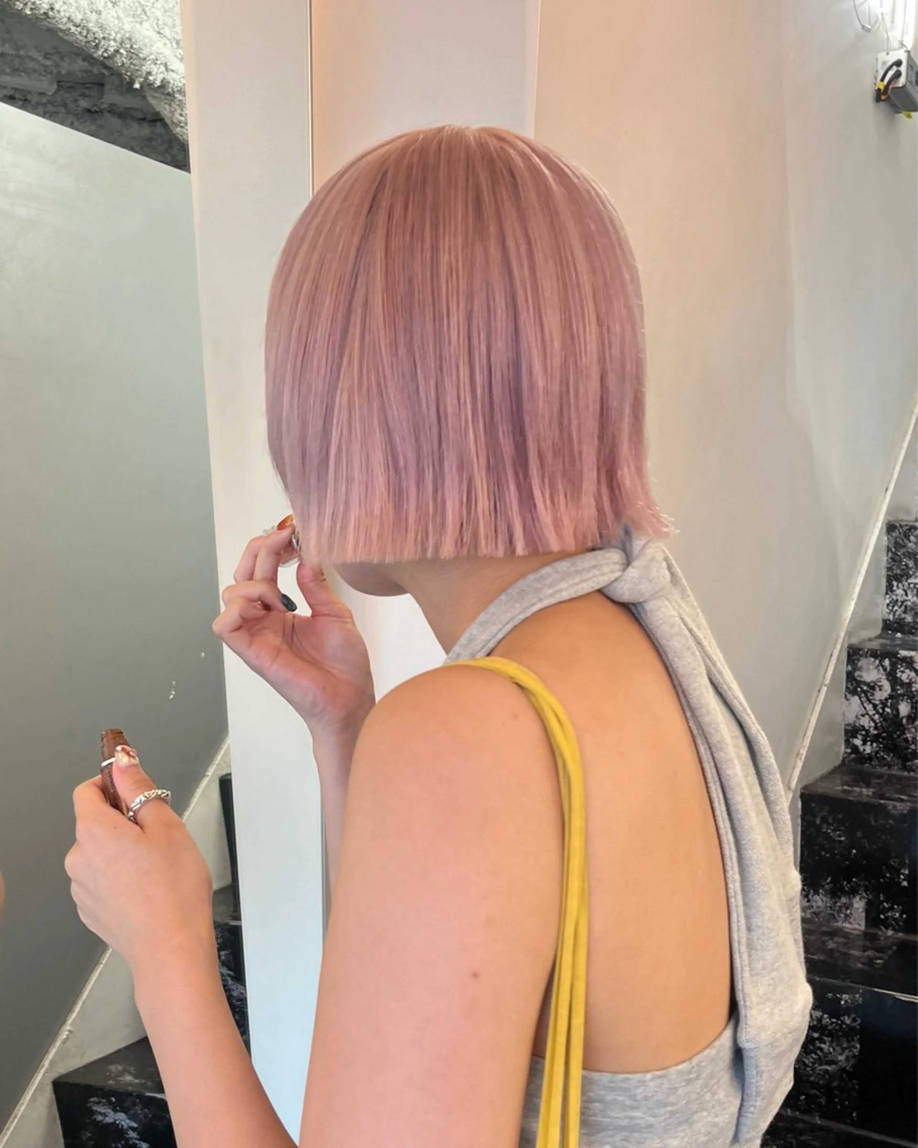 ショート カラー カット デザインカラー 原宿/キシタのヘアスタイル