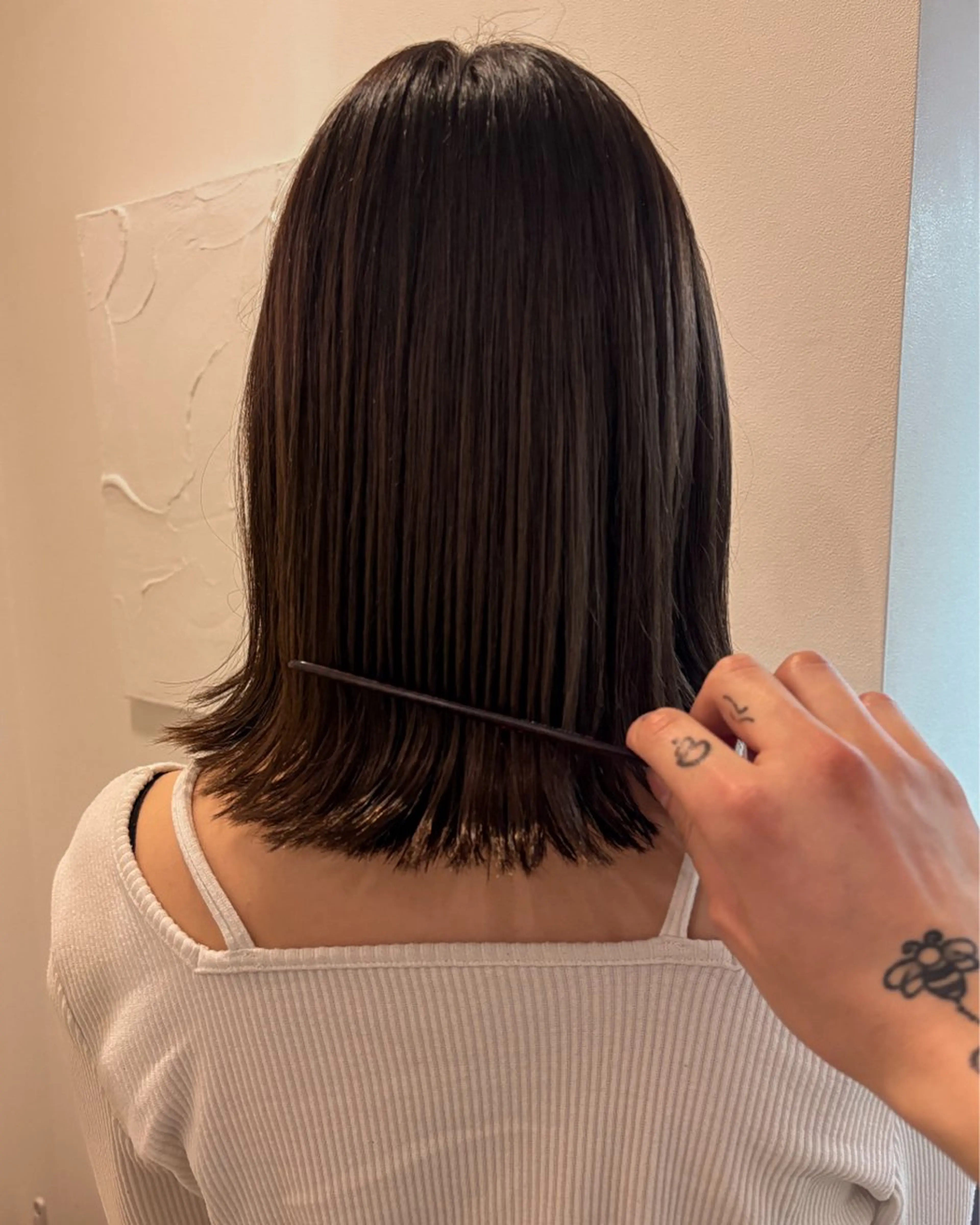 ミディアム ヘアカラー 峰尾 陽斗のヘアスタイル