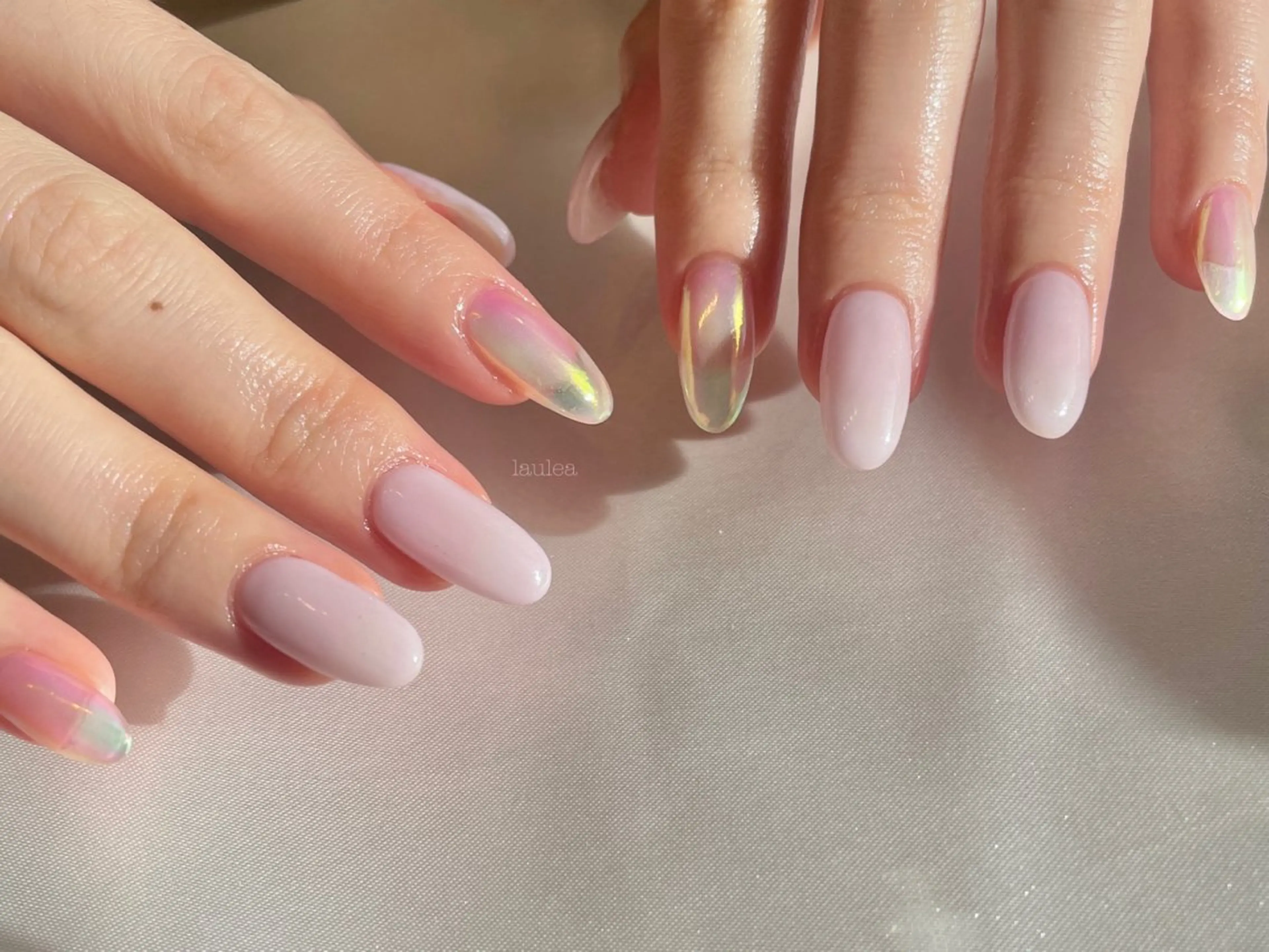 ネイル ミラーネイル ワンカラーネイル ハンドネイル nagase yumiのネイルデザイン