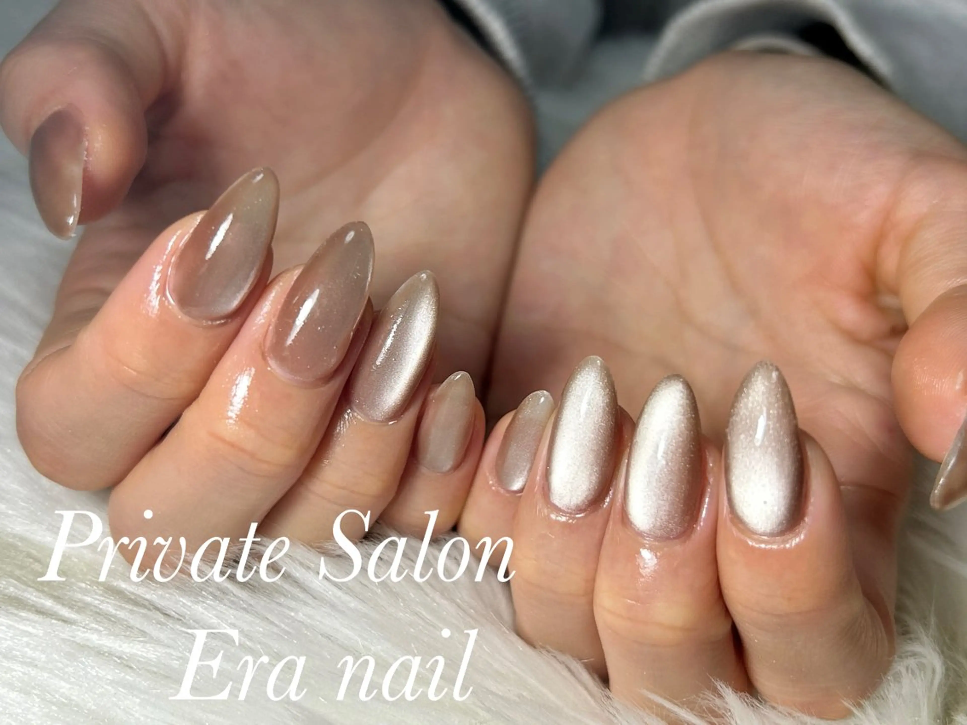 ネイル マグネットネイル マグネットワンカラー ワンカラーネイル ハンドネイル Era nailのネイルデザイン