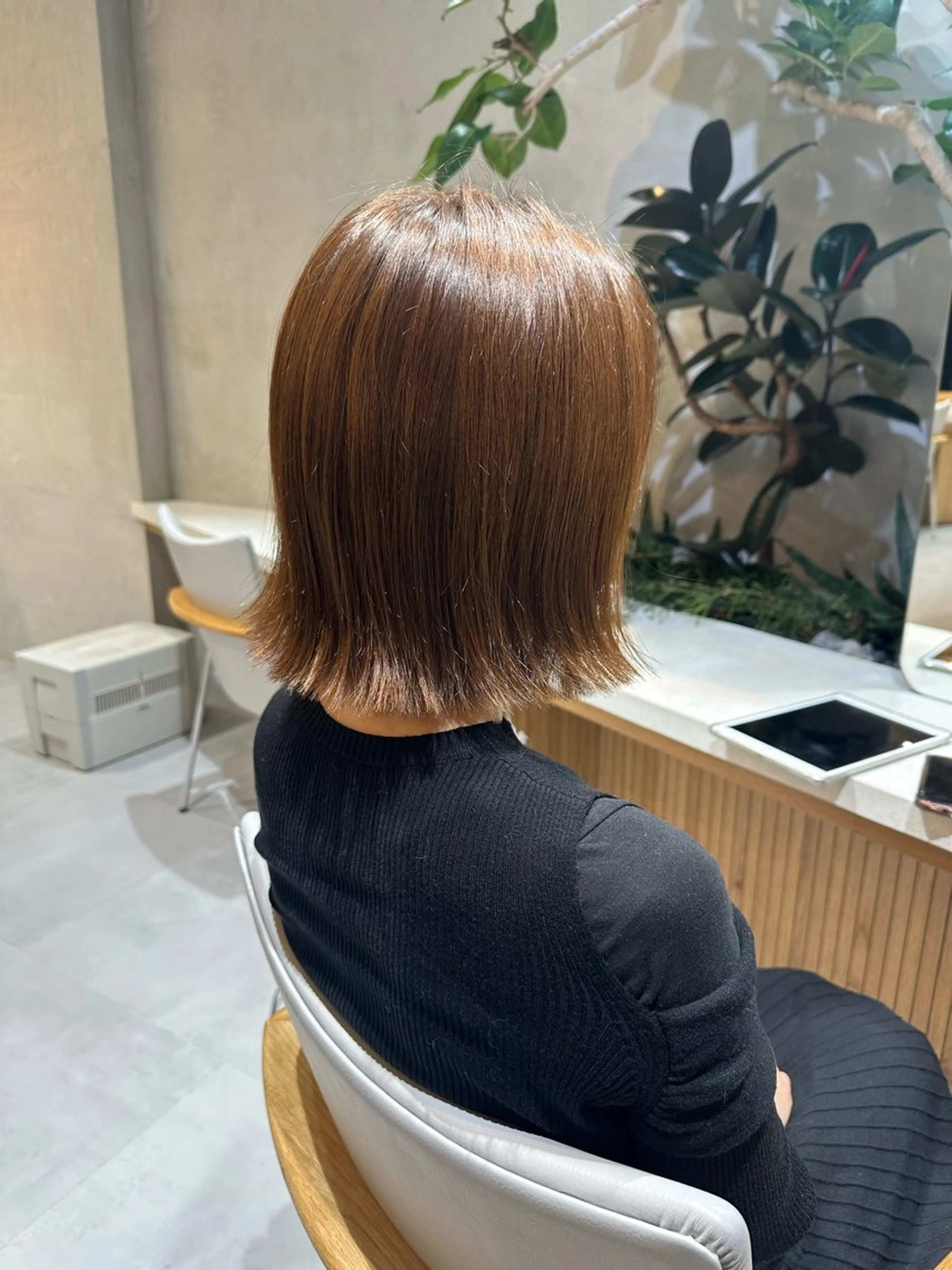 ミディアム ボブ トリートメント 和田 あおいのヘアスタイル