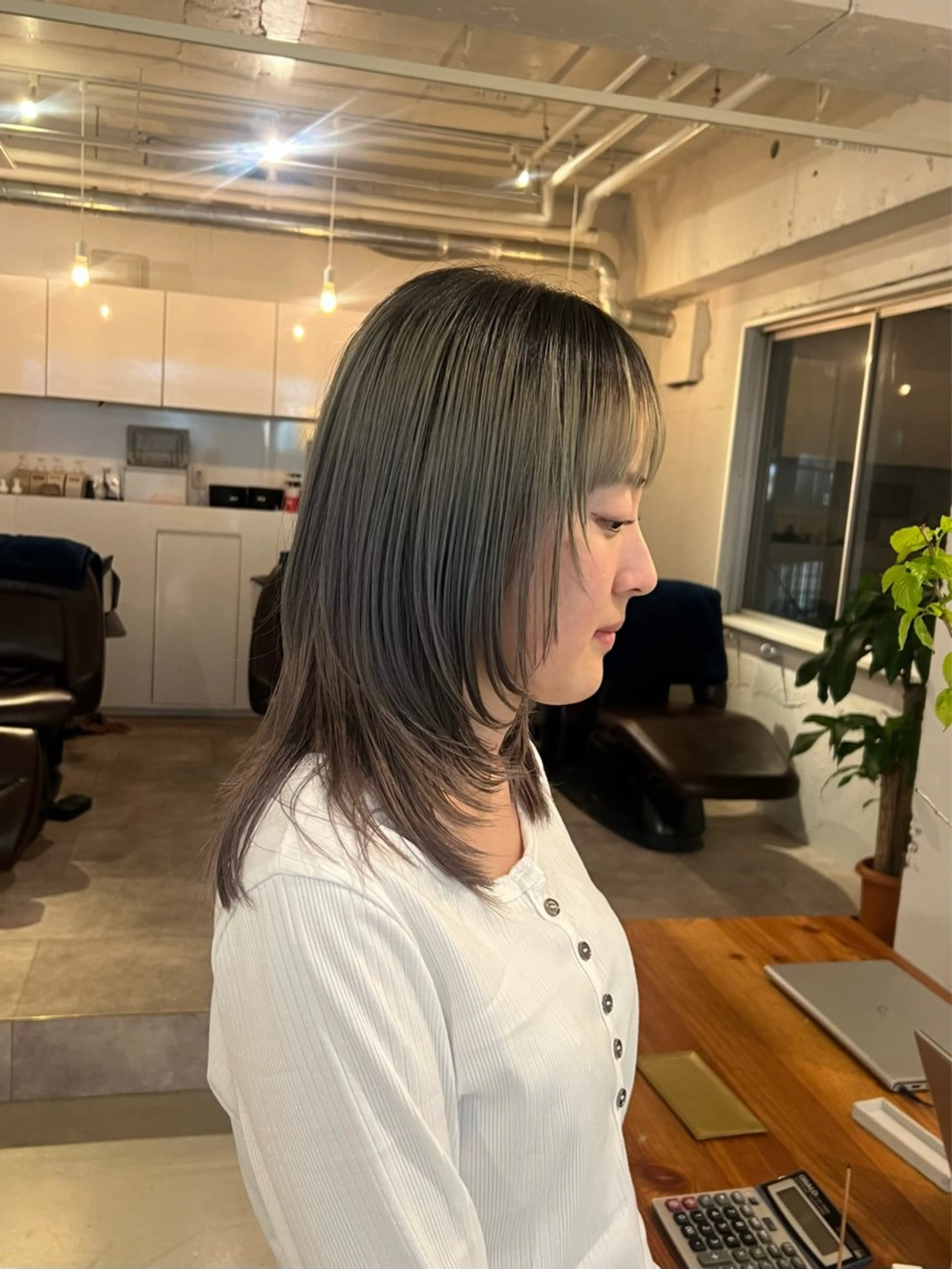 ミディアム レイヤーカット 北見 桃夏のヘアスタイル