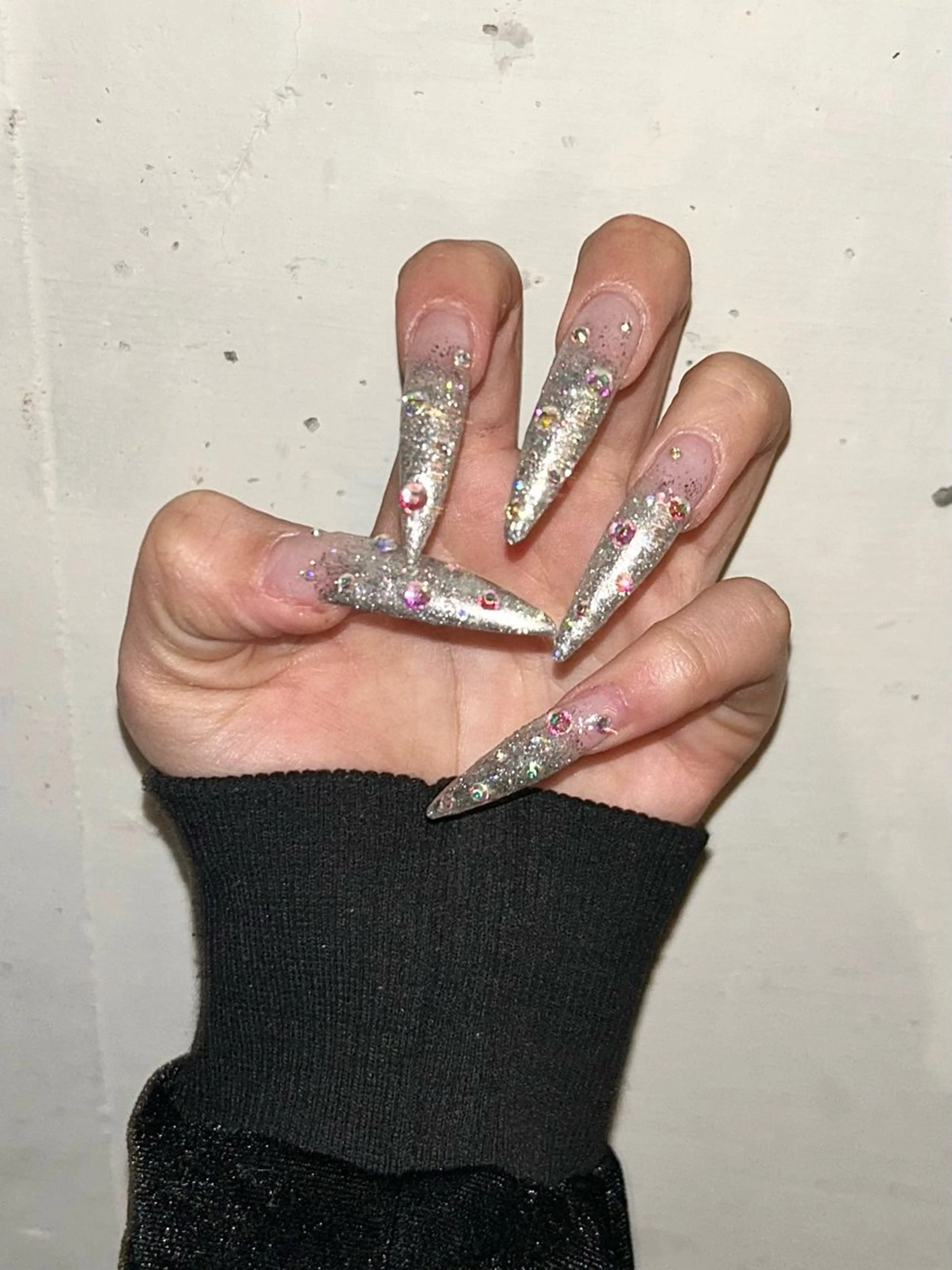 ネイル ラメ(グリッター) ラメグラデーション ハンドネイル IROHA NAIL 愛音のネイルデザイン