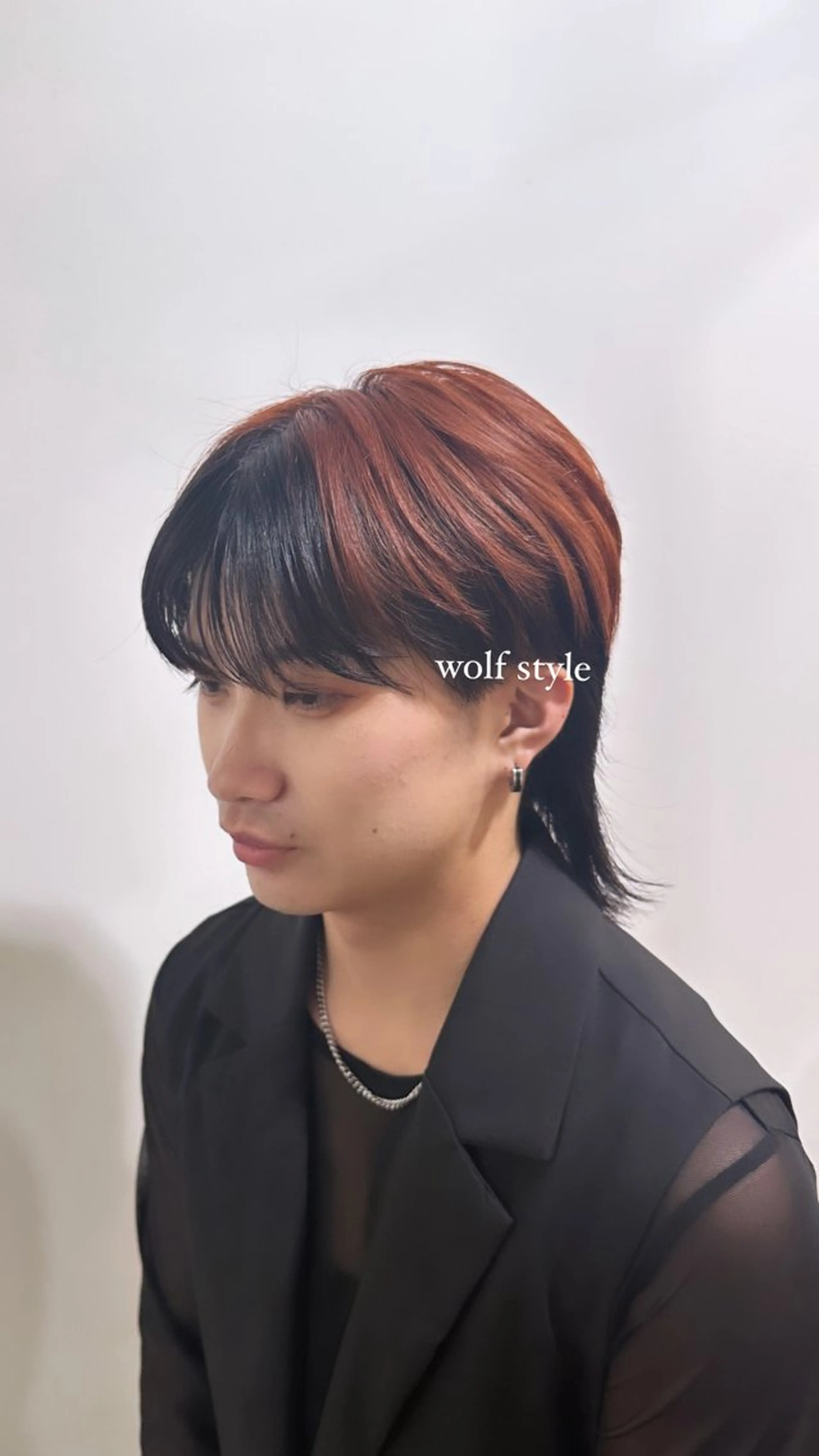 メンズ メンズウルフカット ウルフカット カット こがねざわみさき 🦭透明感カラーのヘアスタイル