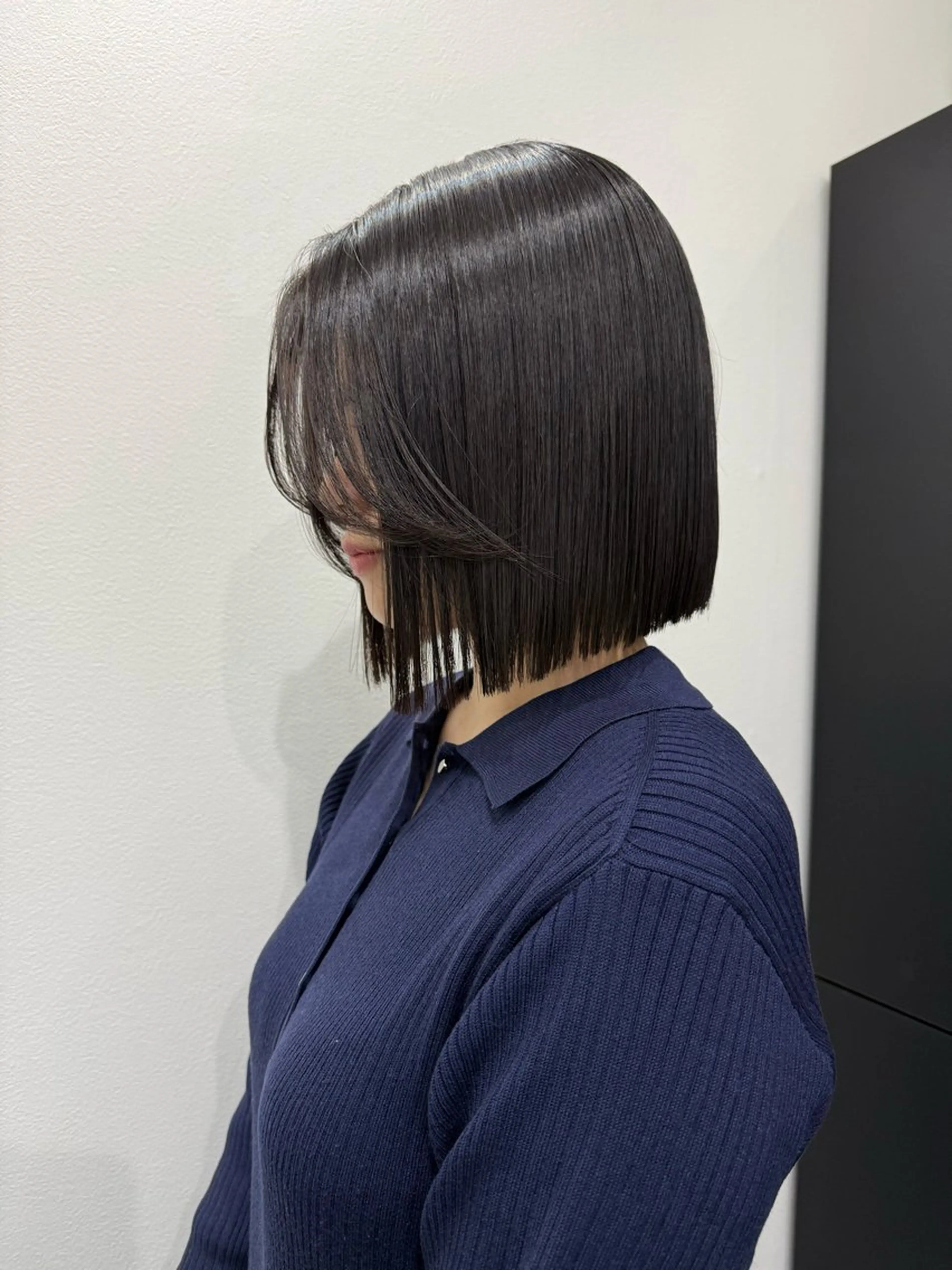 ミディアム ボブ カット 縮毛矯正 azumi/ボブ/暖 色/オリーブ/縮毛のヘアスタイル