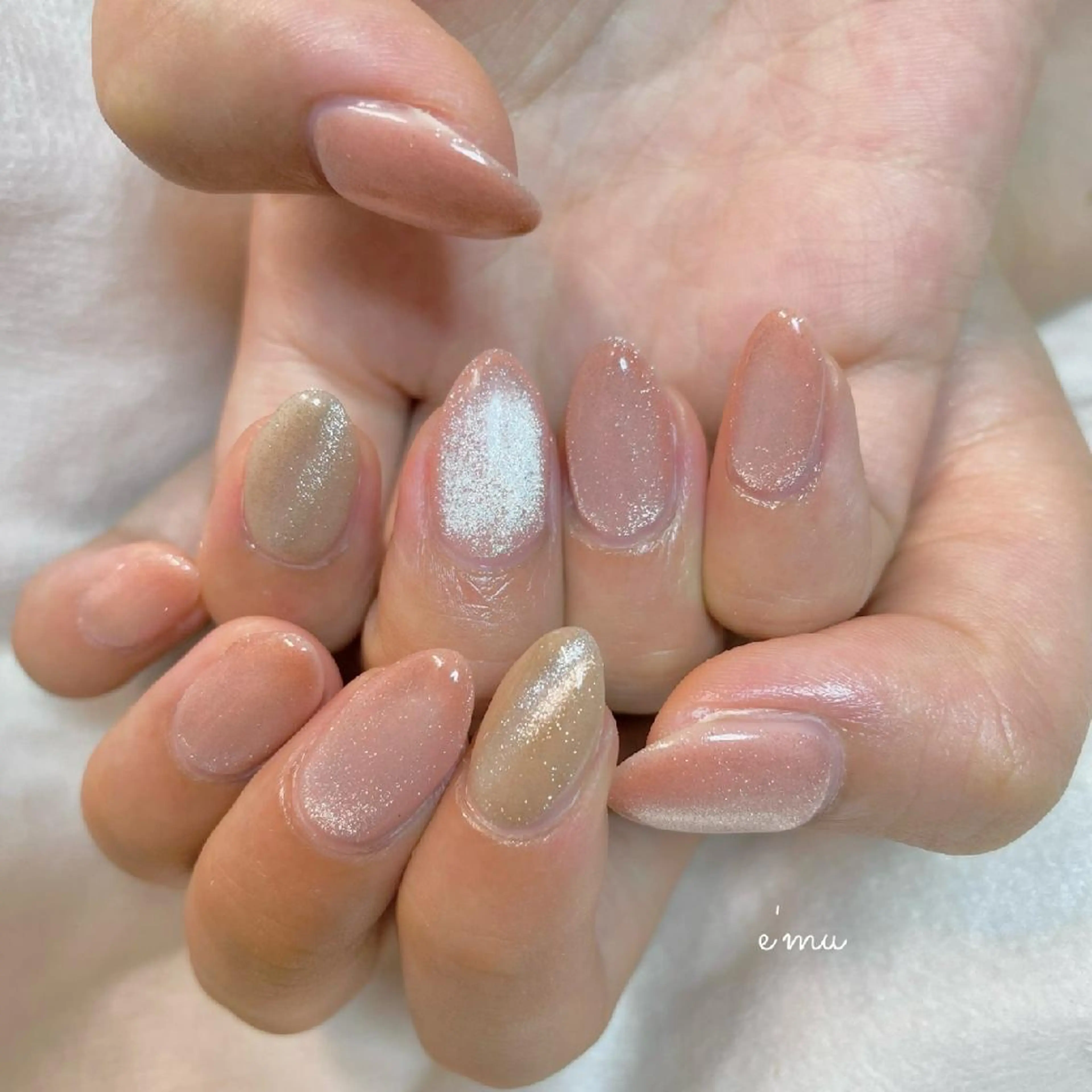 ネイル マグネットネイル ハンドネイル nail salon e'mu💐のネイルデザイン