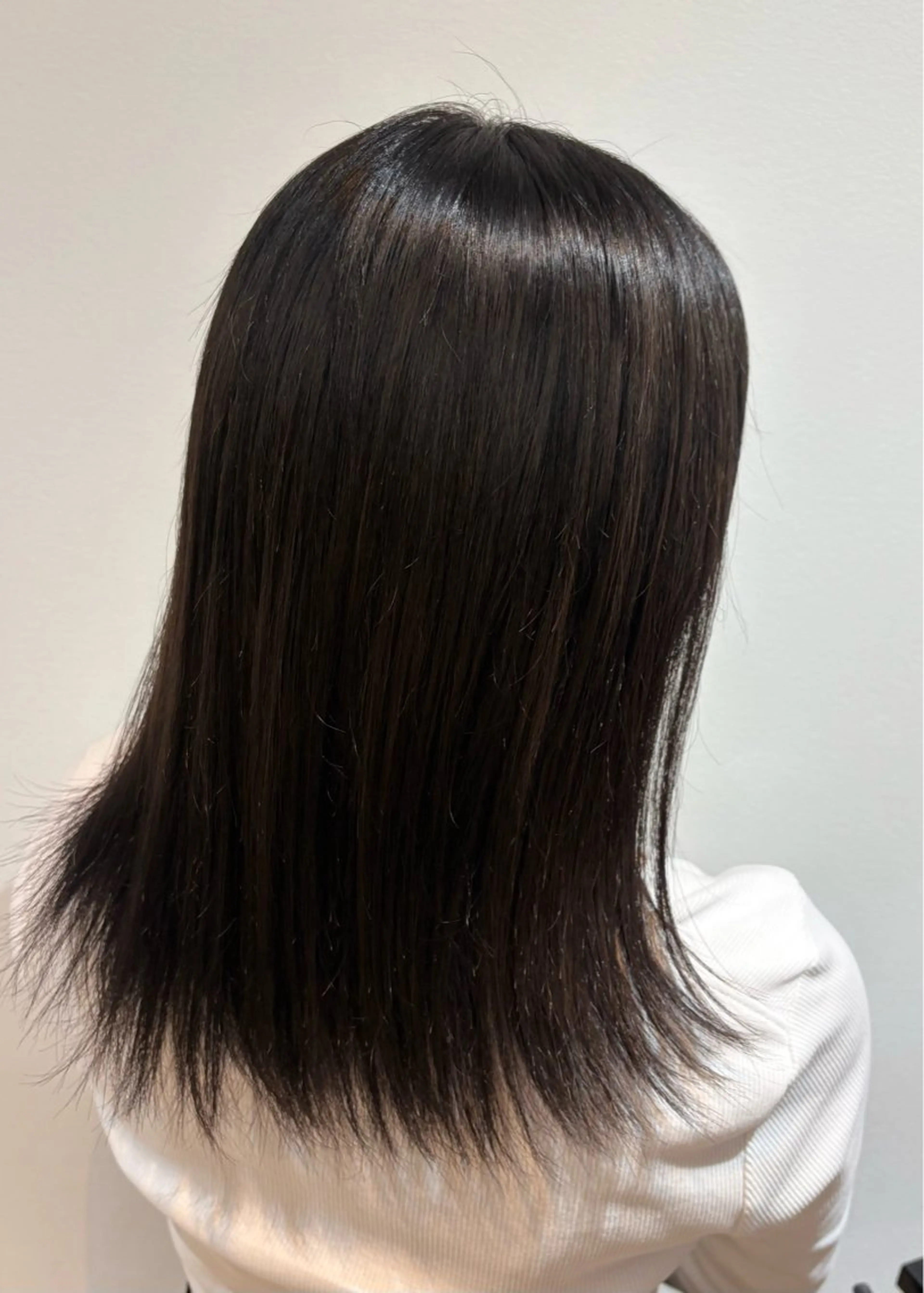 ミディアム カット ヘアカラー トリートメント 松本 かのんのヘアスタイル