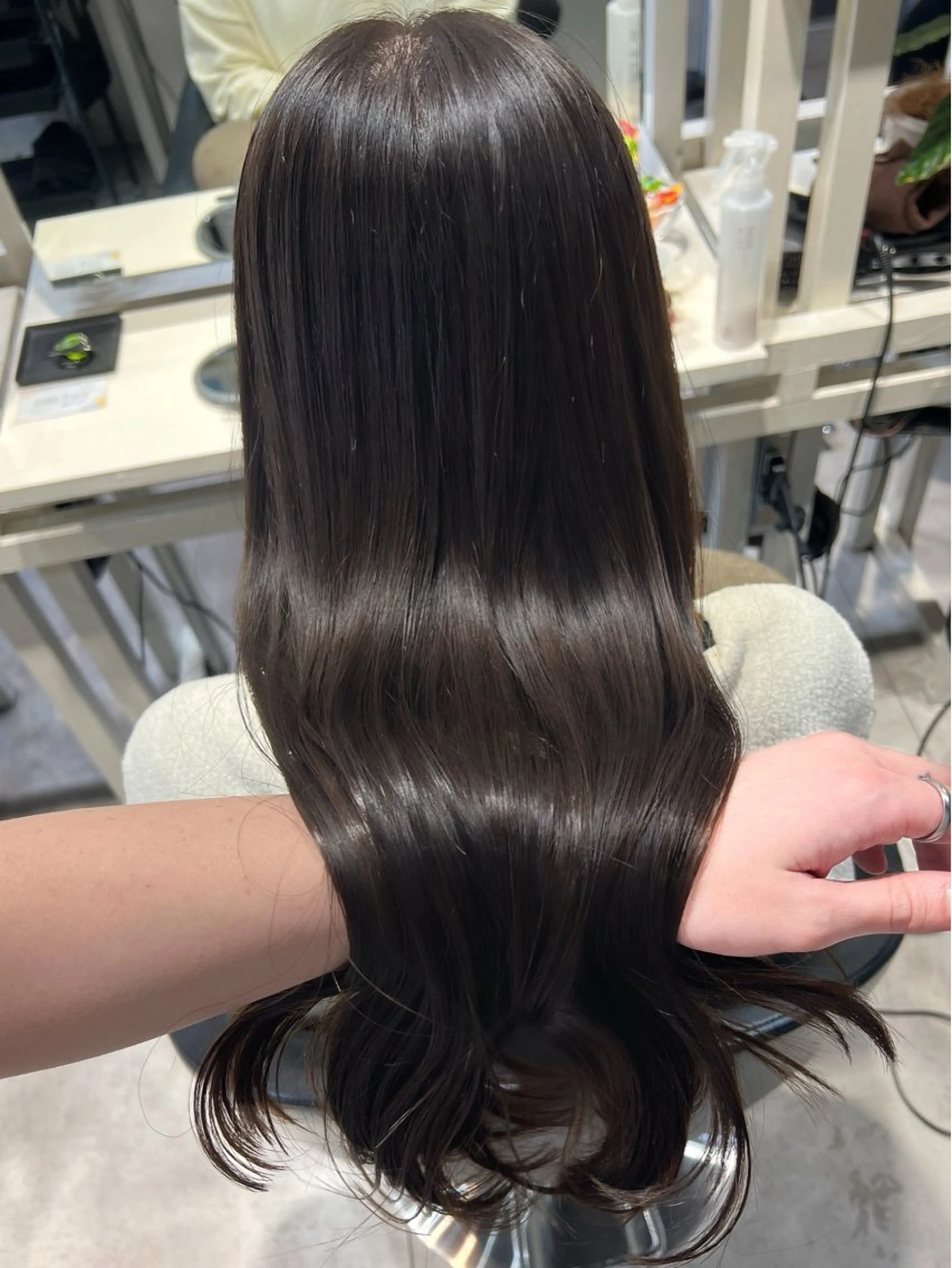 ロング カラー カット ヘアカラー トリートメント 透明感カラー/恵比寿 /レイヤーカット大場のヘアスタイル