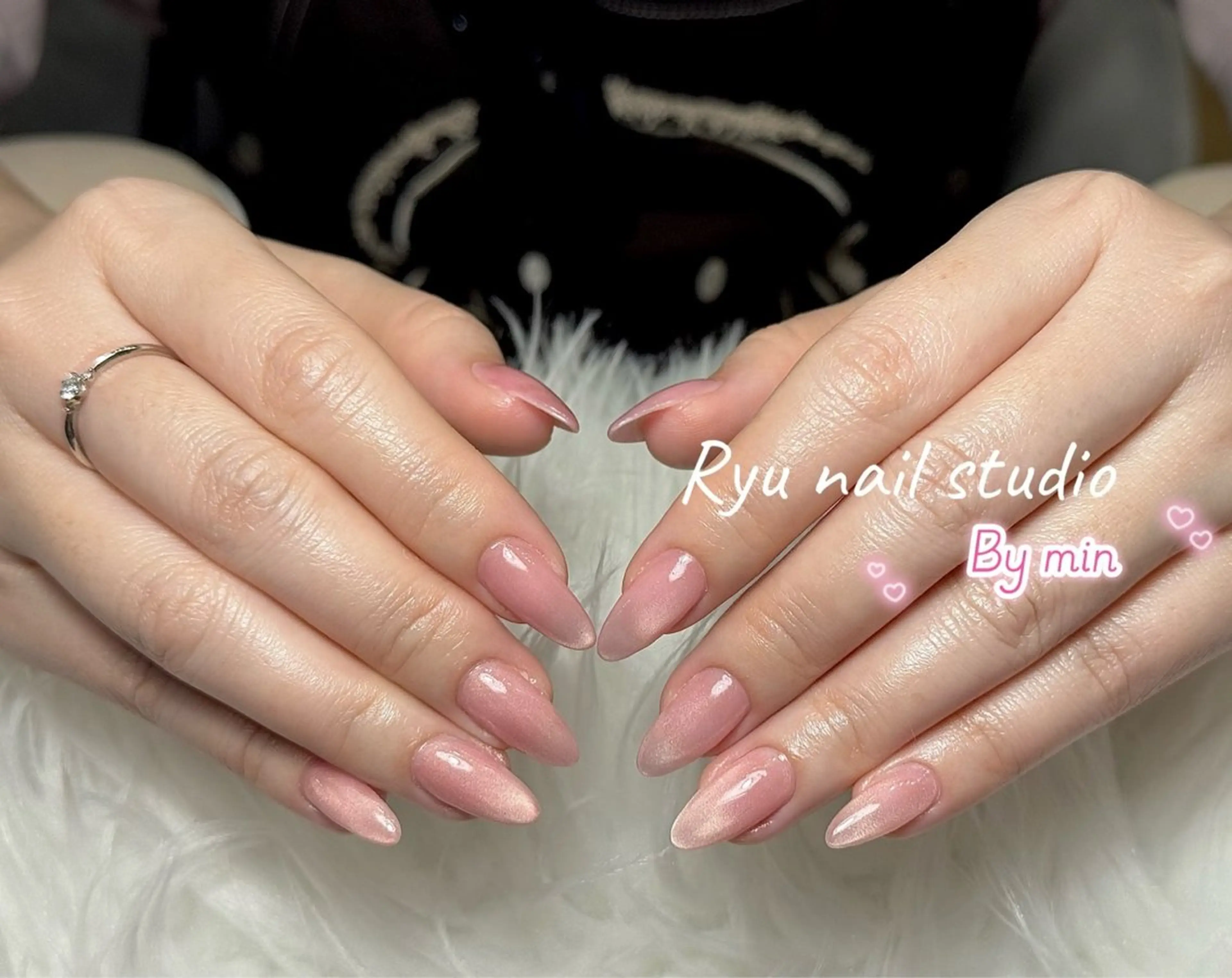 ネイル アートネイル ジェルネイル マグネットネイル ニュアンスネイル シンプルネイル ハンドネイル Ryu nail studioのネイルデザイン