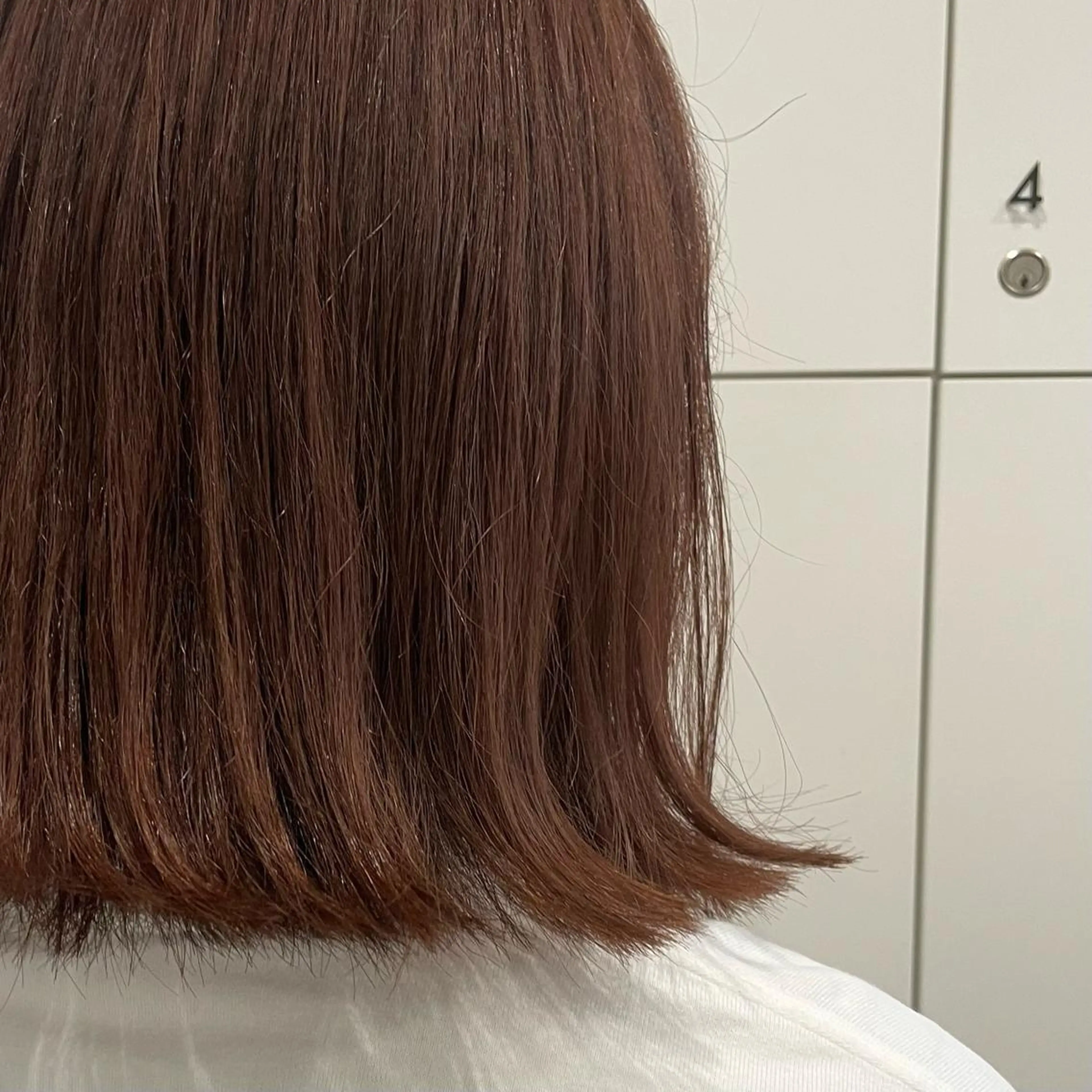 カラー ブラウンカラー ピンクカラー 中根 麻友香のヘアスタイル