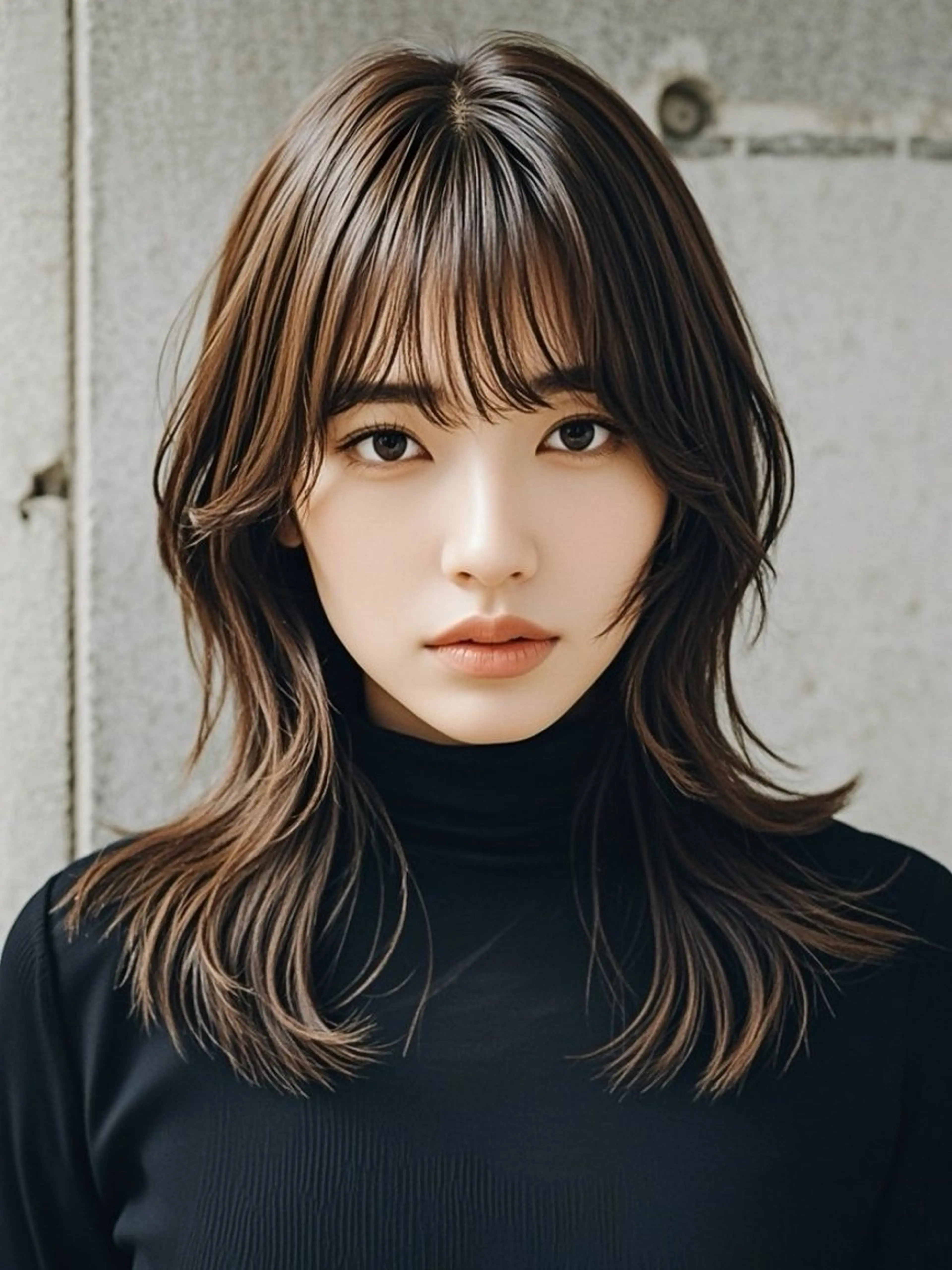 セミロング ショートボブ セミロングパーマ アッシュ ボブ くびれヘア カット ヘアカラー トリートメント ウルフカット 811 大阪梅田 ウルフのヘアスタイル