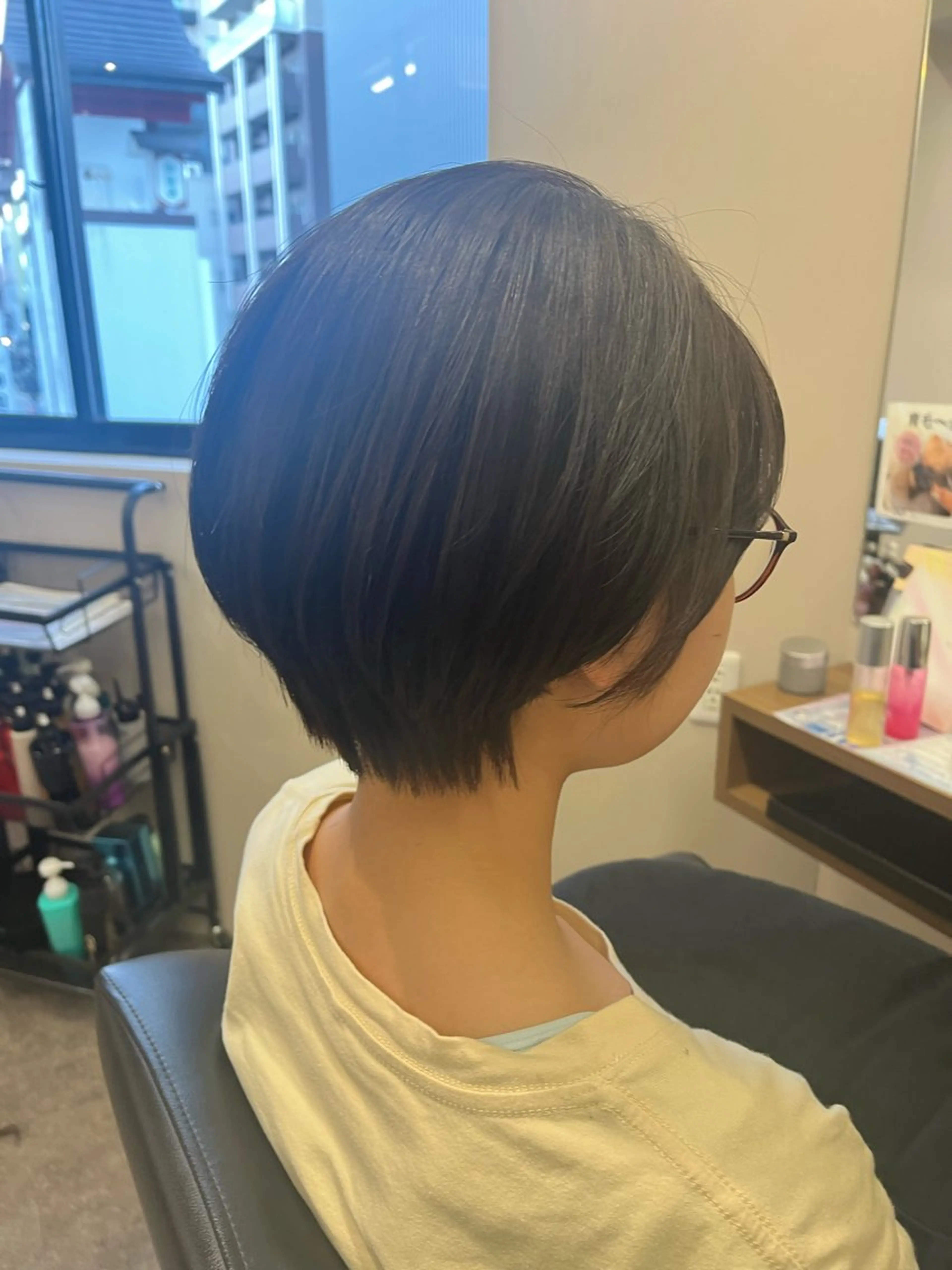 ショート 骨格/顔型/パーソナ ルカラー診断/中野のヘアスタイル